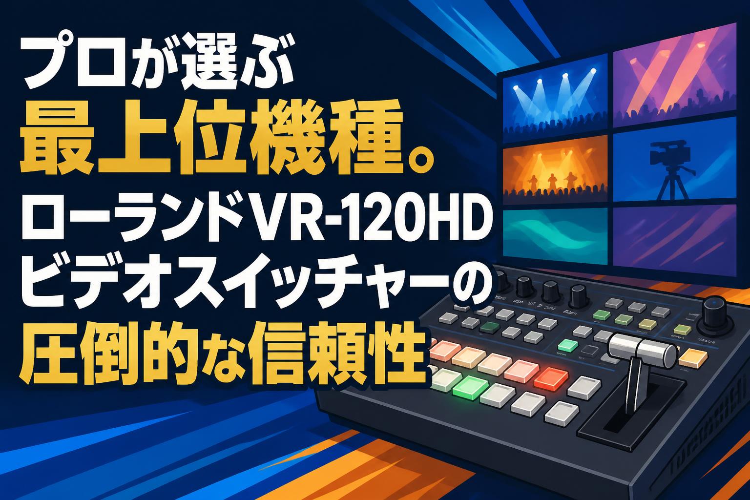 プロが選ぶ最上位機種。ローランドVR-120HDビデオスイッチャーの圧倒的な信頼性