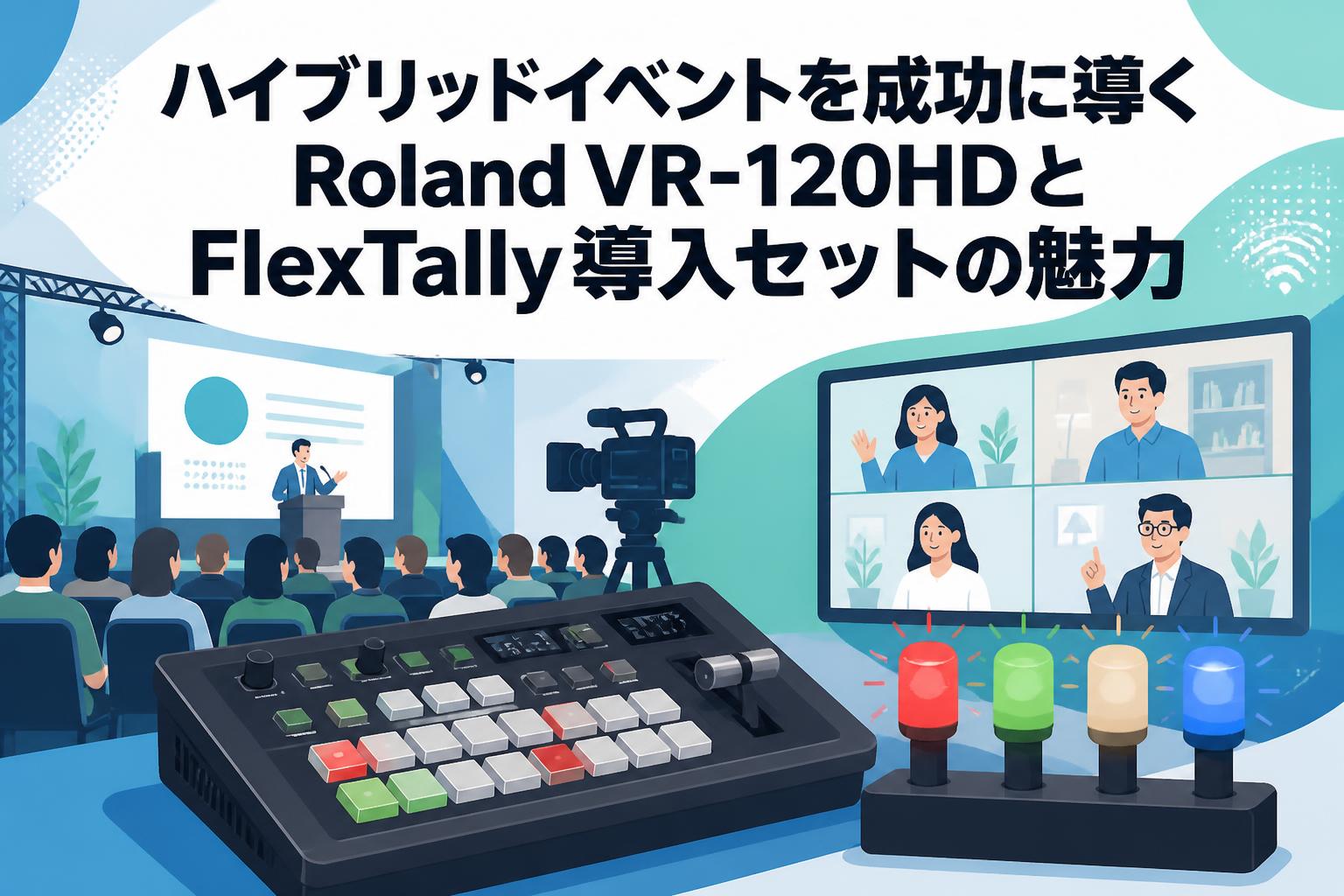 ハイブリッドイベントを成功に導くRoland VR-120HDとFlexTally導入セットの魅力