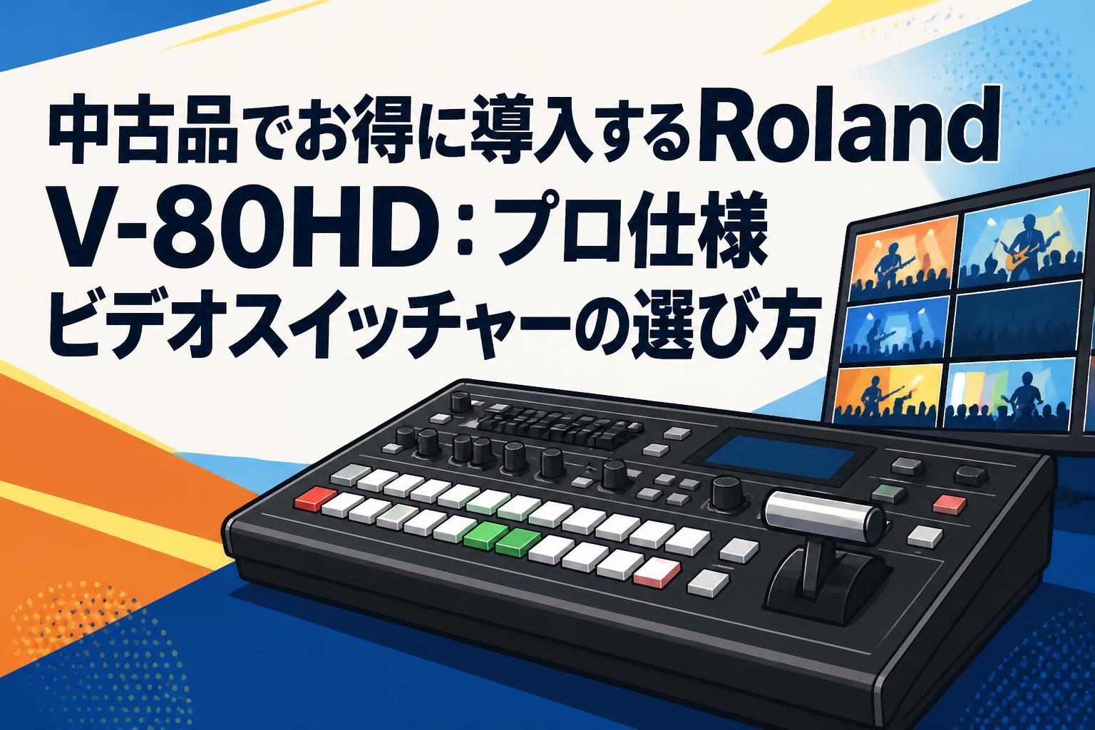 中古品でお得に導入するRoland V-80HD：プロ仕様ビデオスイッチャーの選び方