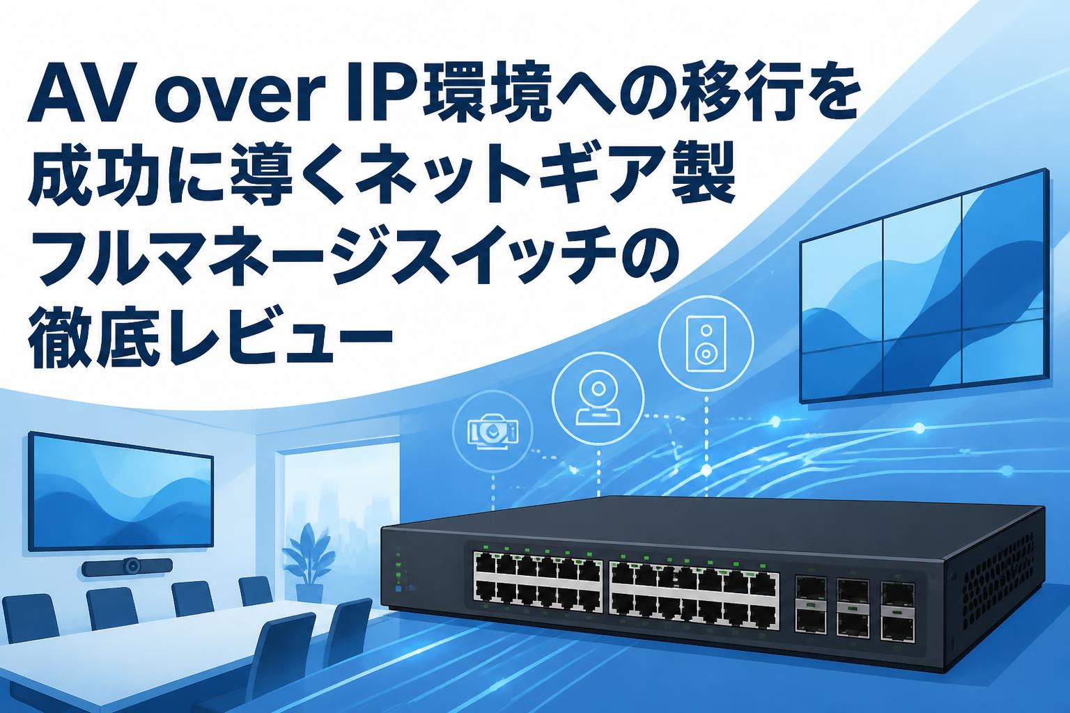 AV over IP環境への移行を成功に導くネットギア製フルマネージスイッチの徹底レビュー