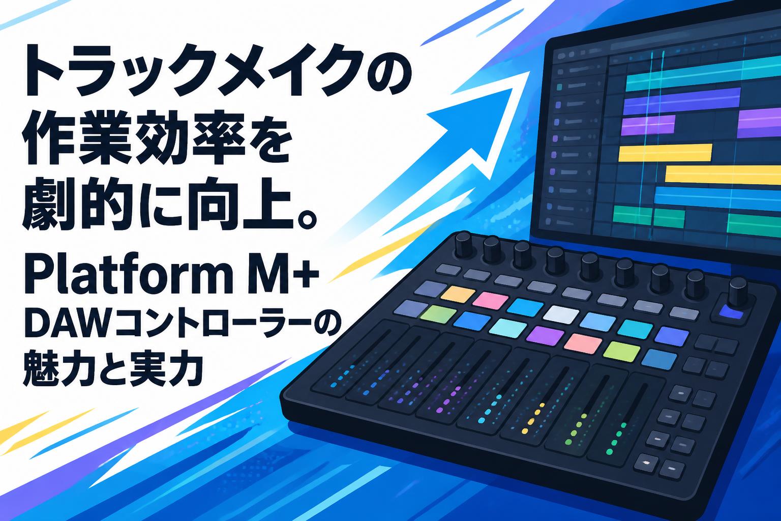 トラックメイクの作業効率を劇的に向上。Platform M+ DAWコントローラーの魅力と実力