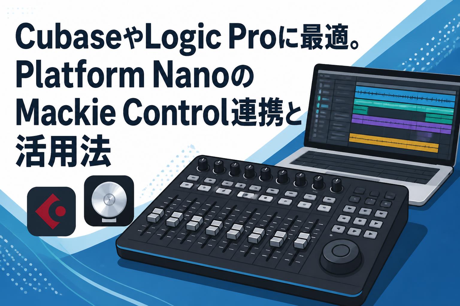 CubaseやLogic Proに最適。Platform NanoのMackie Control連携と活用法