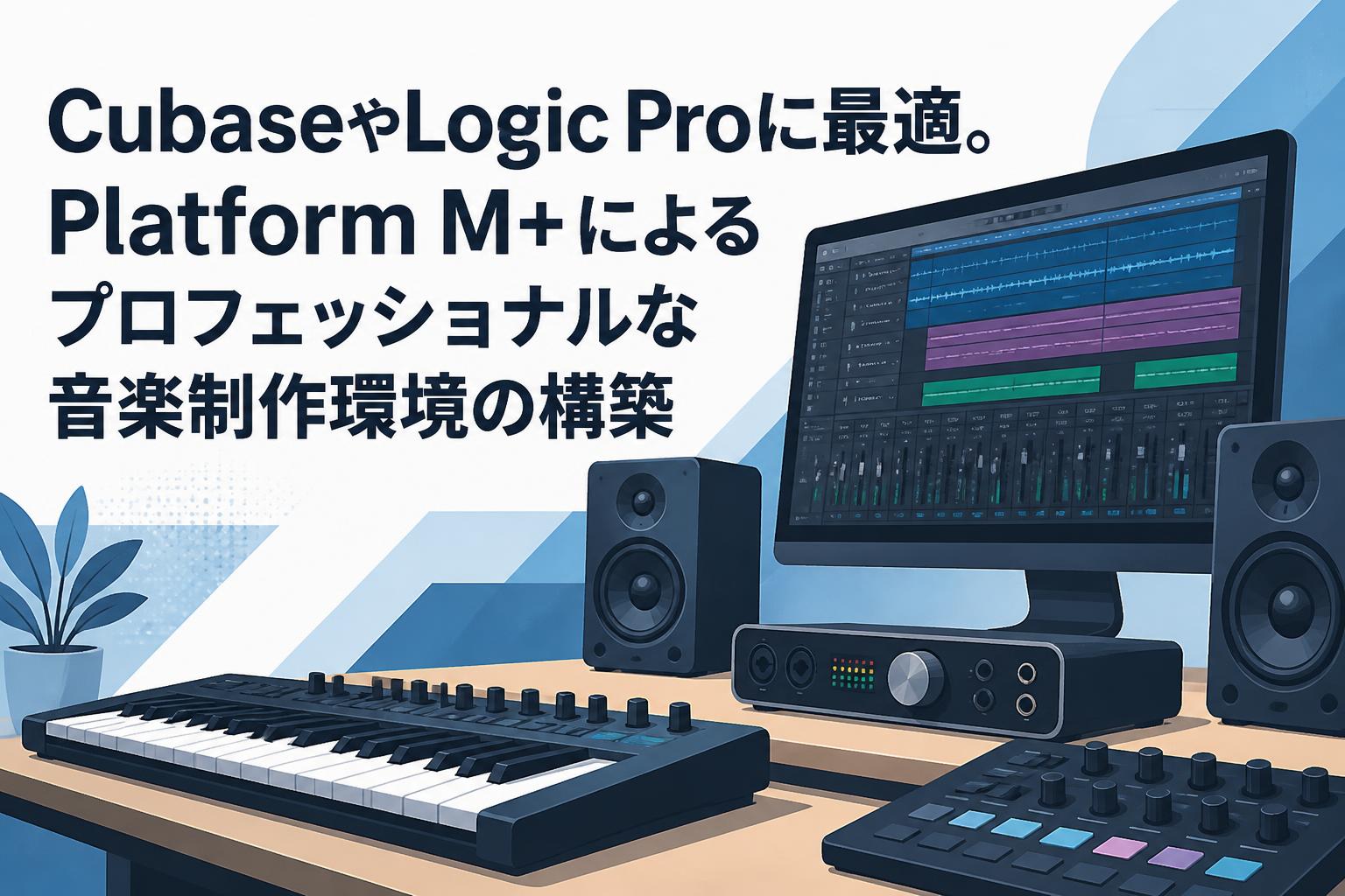 CubaseやLogic Proに最適。Platform M+によるプロフェッショナルな音楽制作環境の構築