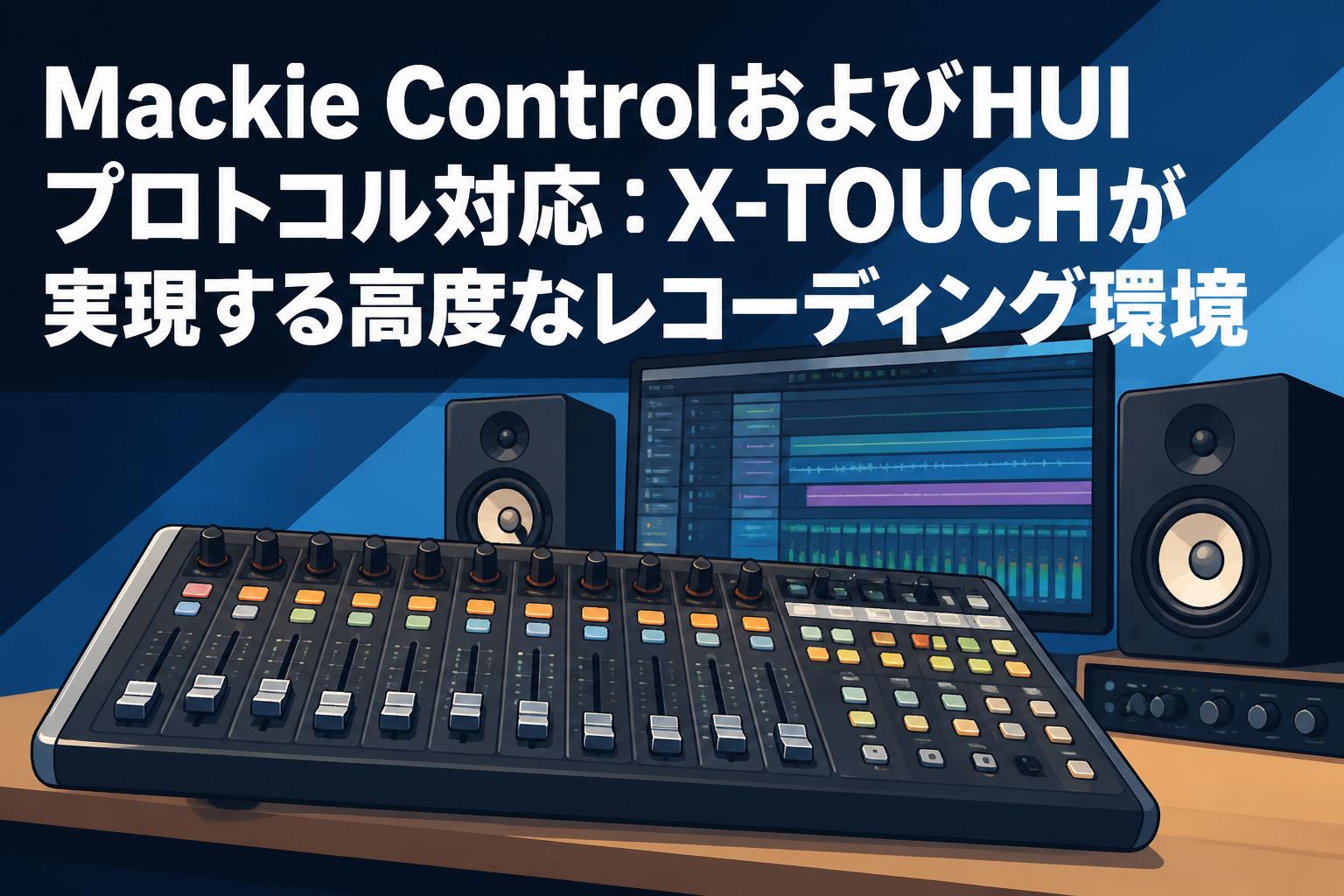 Mackie ControlおよびHUIプロトコル対応：X-TOUCHが実現する高度なレコーディング環境