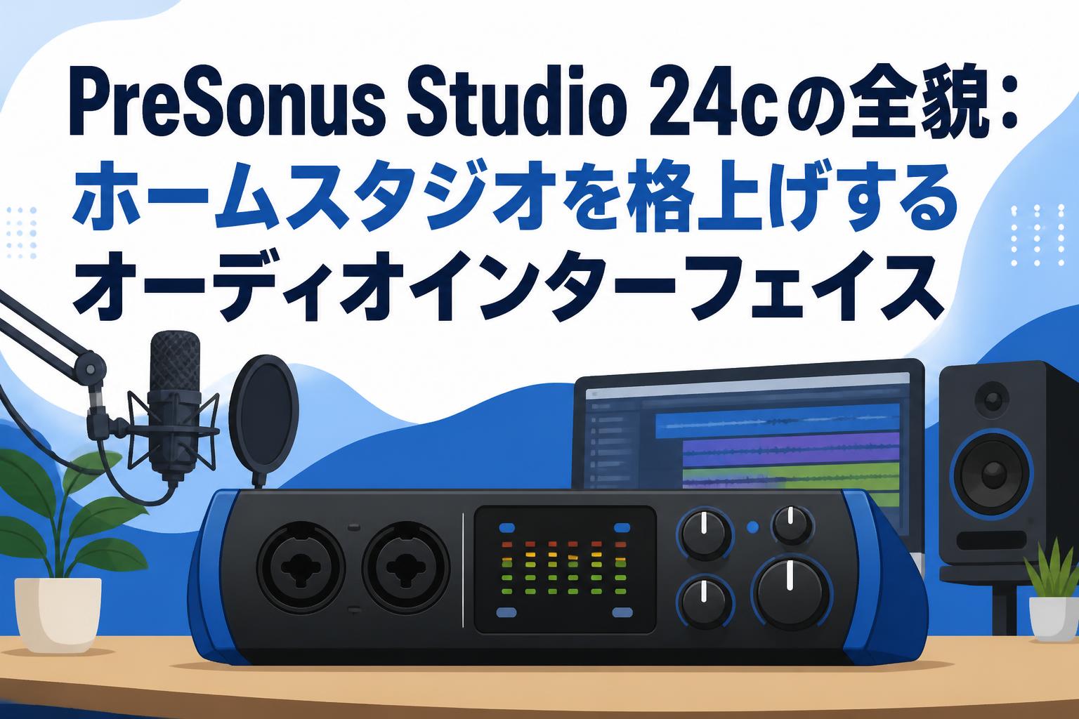 PreSonus Studio 24cの全貌：ホームスタジオを格上げするオーディオインターフェイス