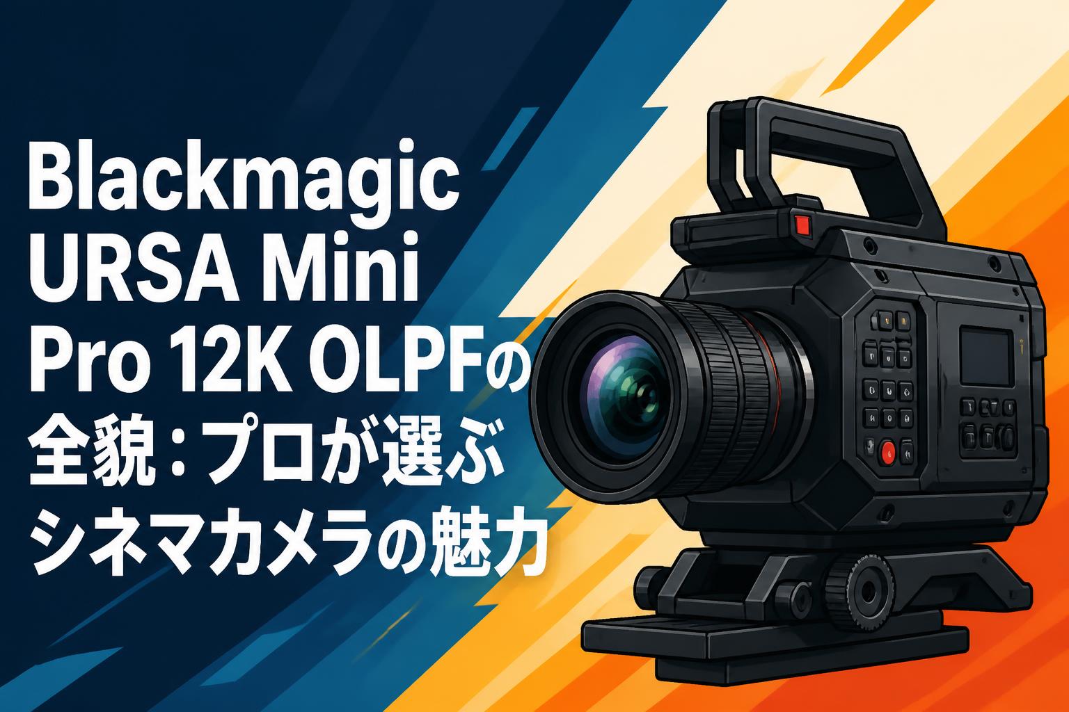 Blackmagic URSA Mini Pro 12K OLPFの全貌：プロが選ぶシネマカメラの魅力