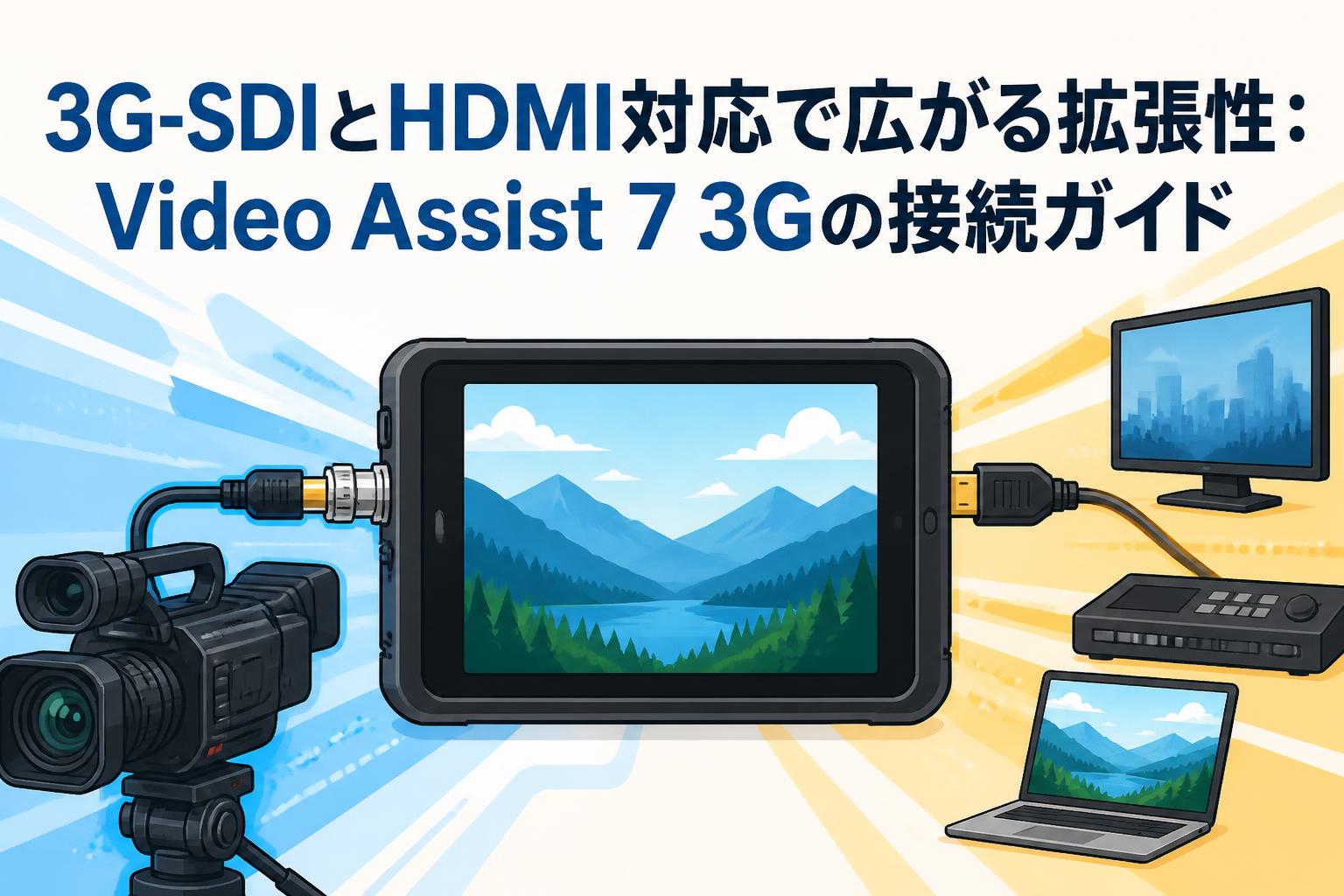 3G-SDIとHDMI対応で広がる拡張性：Video Assist 7 3Gの接続ガイド