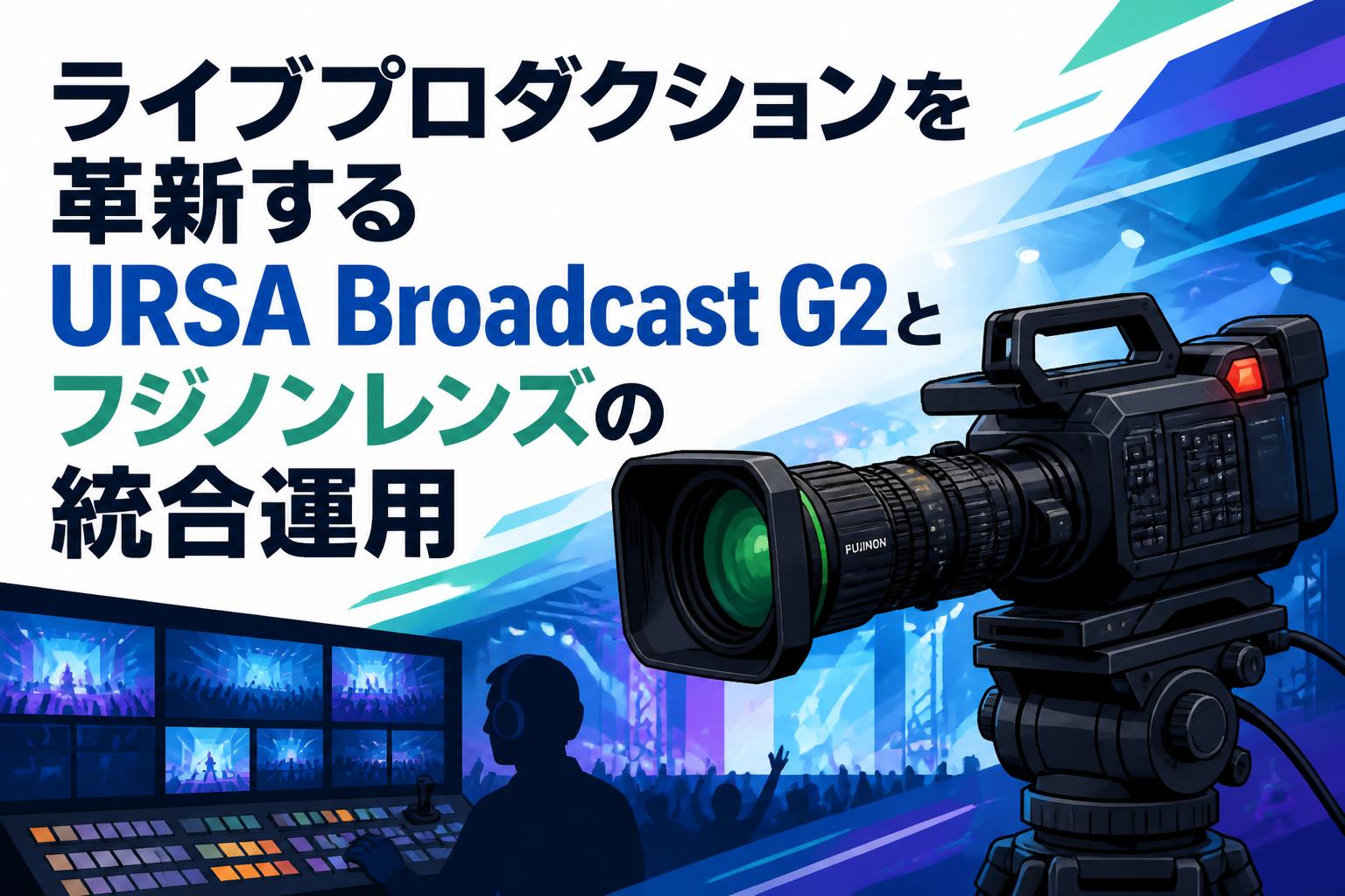 ライブプロダクションを革新するURSA Broadcast G2とフジノンレンズの統合運用
