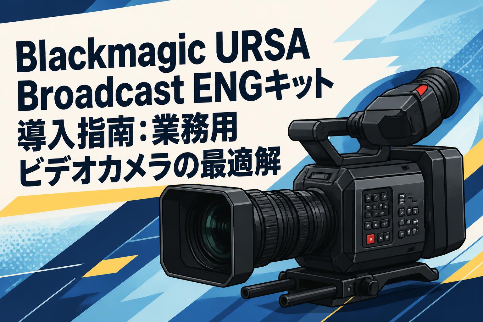 Blackmagic URSA Broadcast ENGキット導入指南：業務用ビデオカメラの最適解