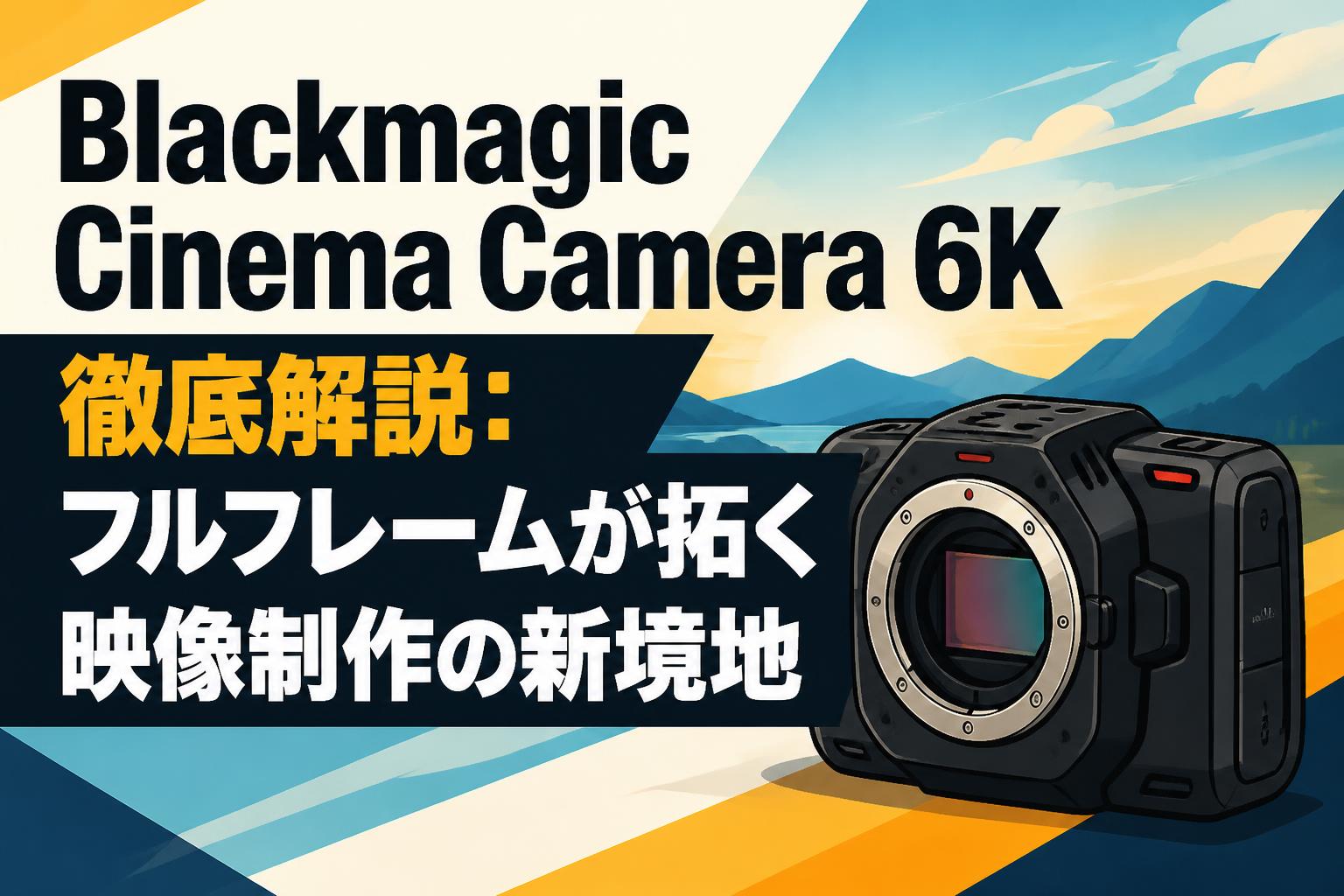 Blackmagic Cinema Camera 6K徹底解説：フルフレームが拓く映像制作の新境地