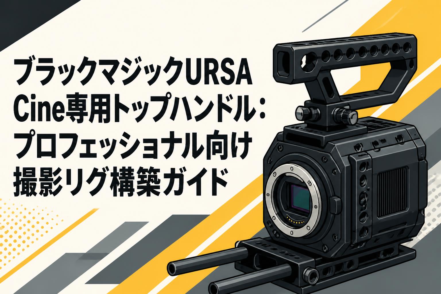 ブラックマジックURSA Cine専用トップハンドル：プロフェッショナル向け撮影リグ構築ガイド