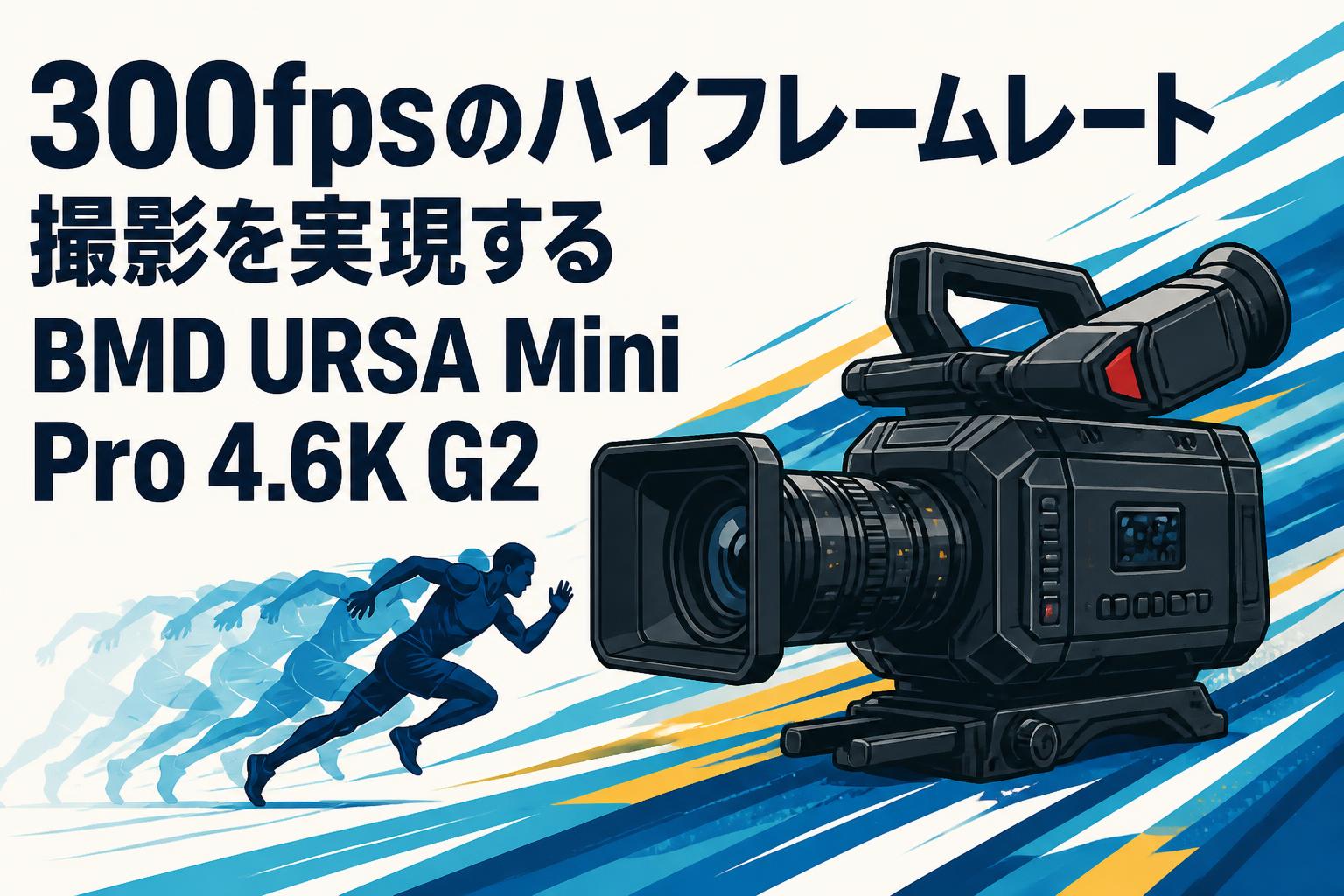 300fpsのハイフレームレート撮影を実現するBMD URSA Mini Pro 4.6K G2