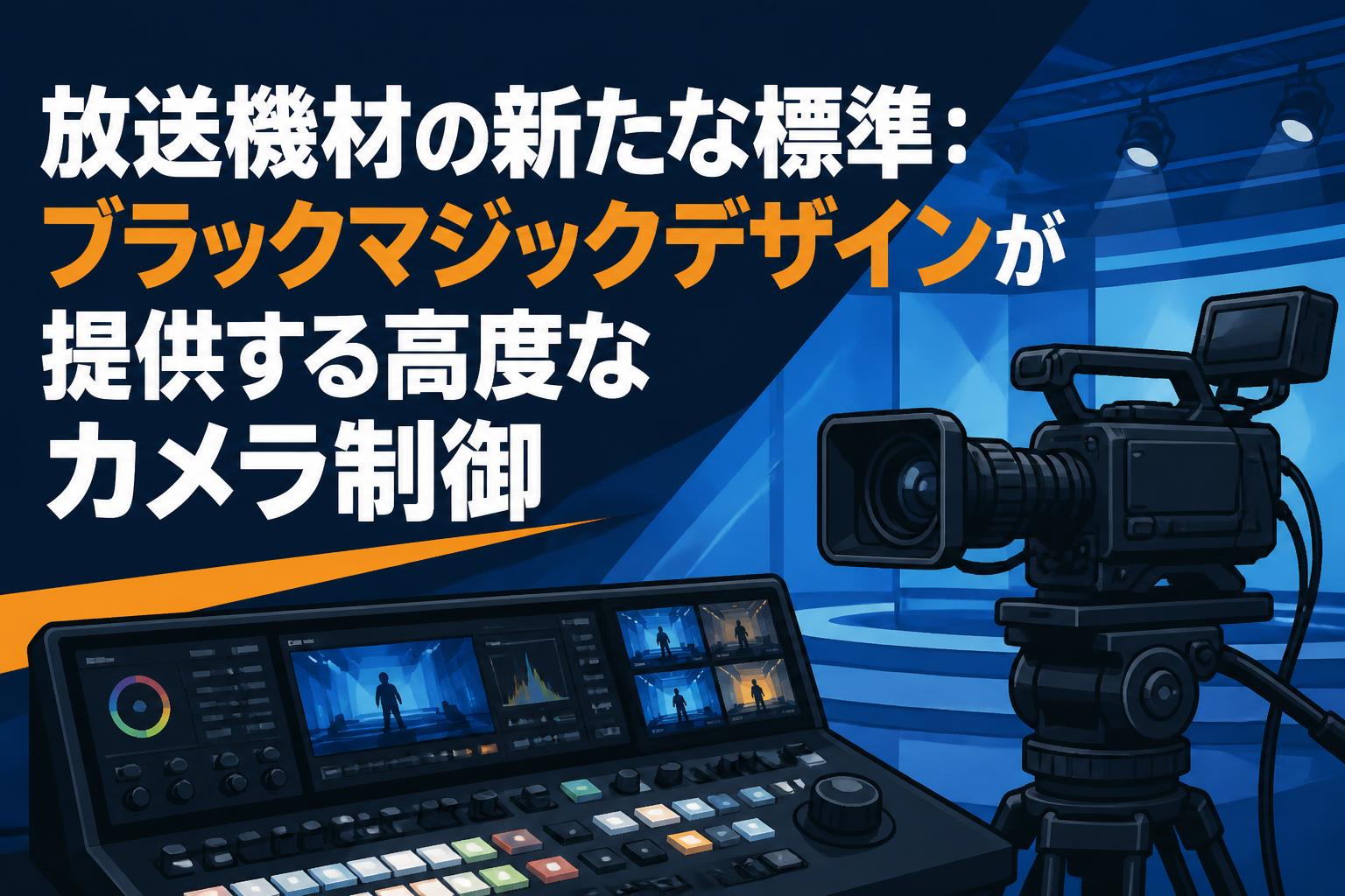 放送機材の新たな標準：ブラックマジックデザインが提供する高度なカメラ制御