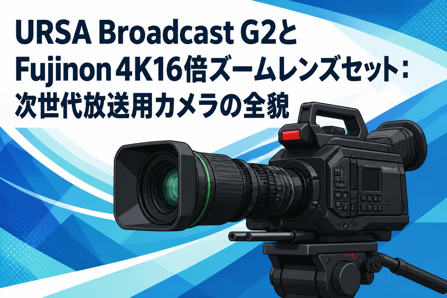 URSA Broadcast G2とFujinon 4K16倍ズームレンズセット：次世代放送用カメラの全貌