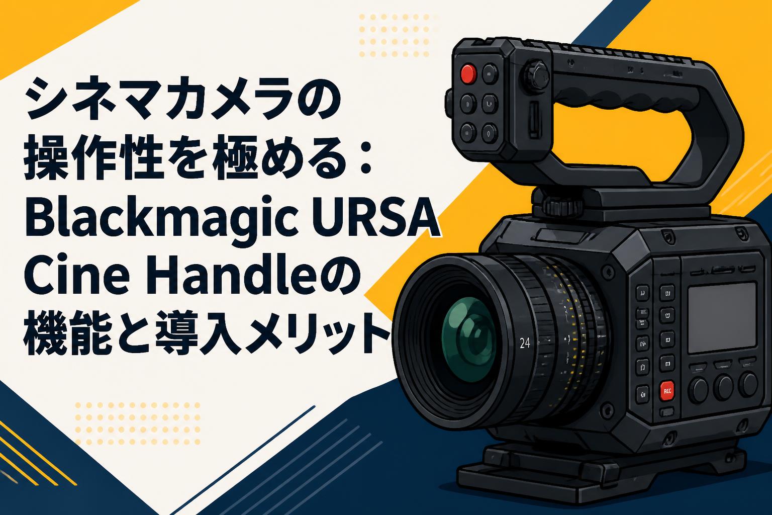 シネマカメラの操作性を極める：Blackmagic URSA Cine Handleの機能と導入メリット