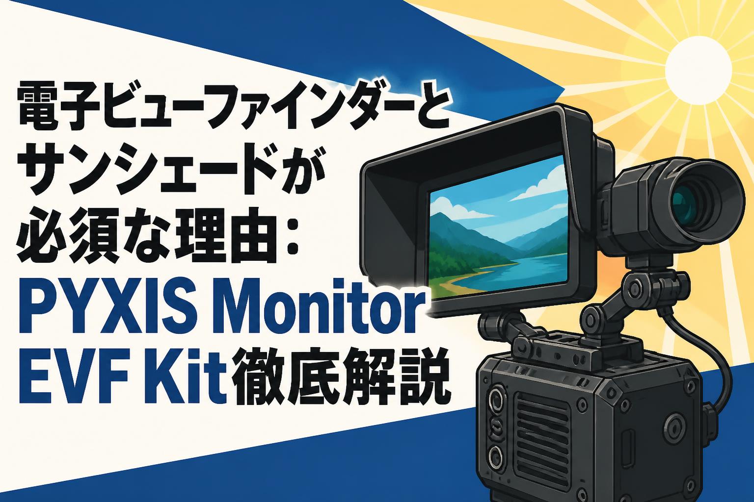 電子ビューファインダーとサンシェードが必須な理由：PYXIS Monitor EVF Kit徹底解説