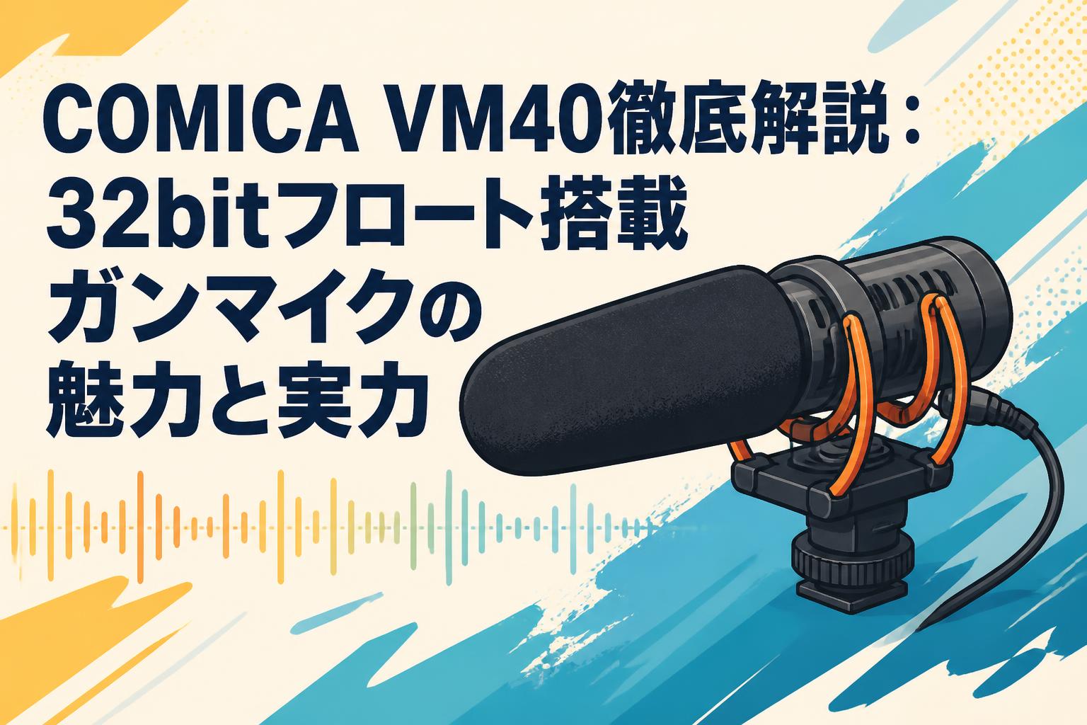 COMICA VM40徹底解説：32bitフロート搭載ガンマイクの魅力と実力