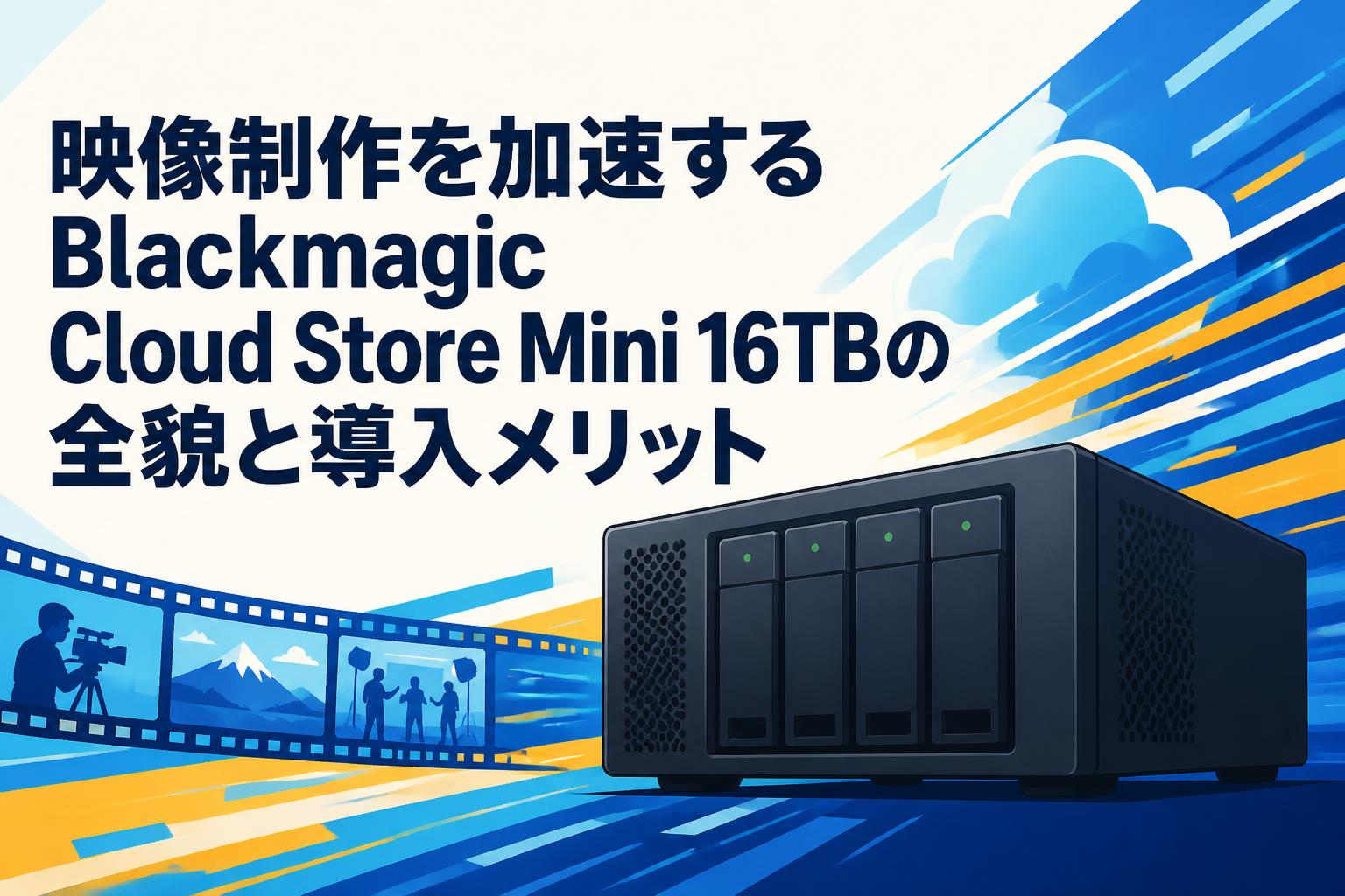 映像制作を加速するBlackmagic Cloud Store Mini 16TBの全貌と導入メリット