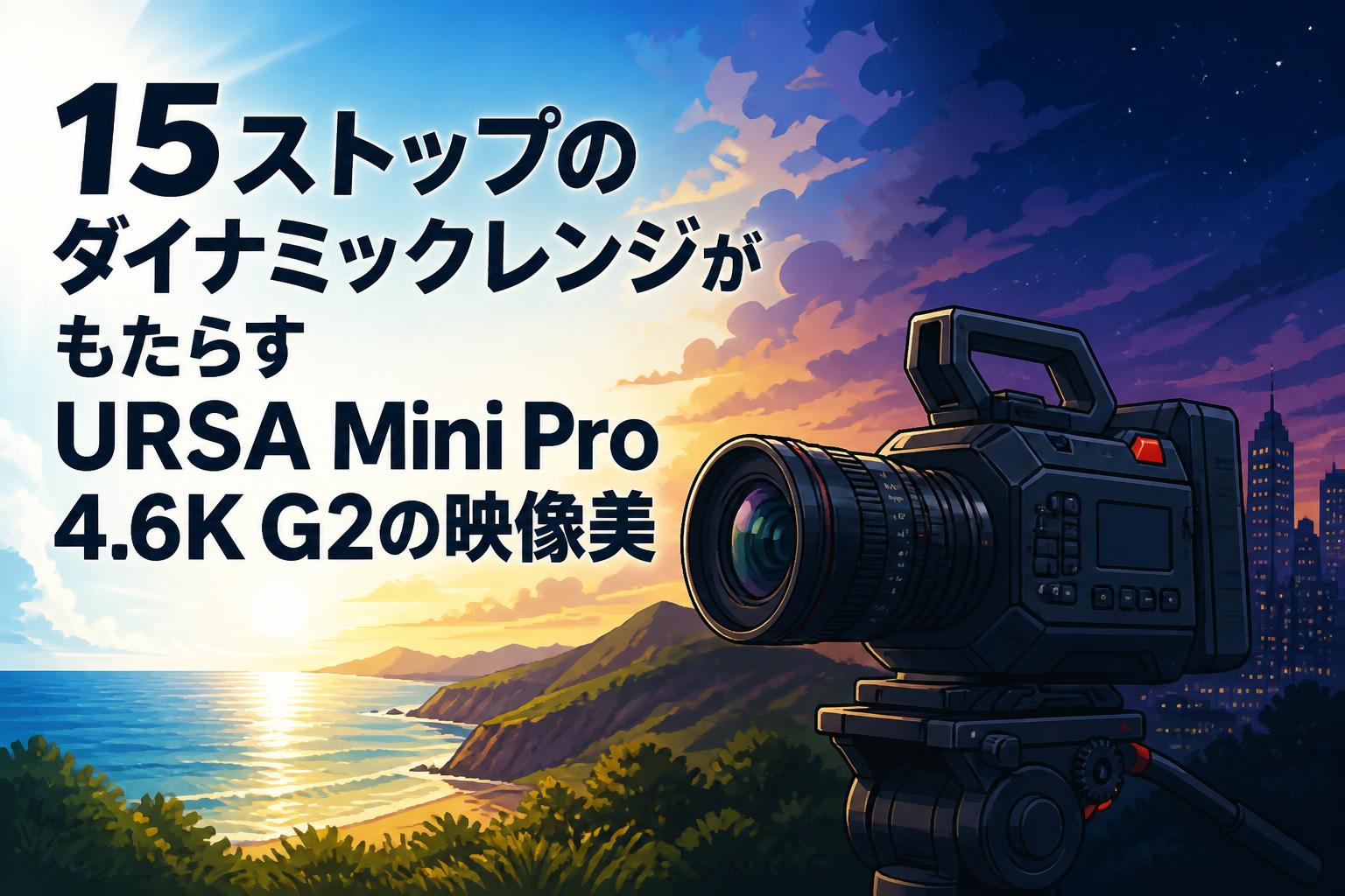 15ストップのダイナミックレンジがもたらすURSA Mini Pro 4.6K G2の映像美