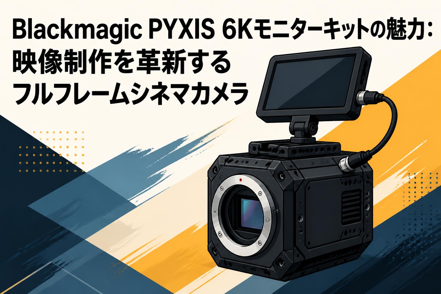 Blackmagic PYXIS 6Kモニターキットの魅力：映像制作を革新するフルフレームシネマカメラ