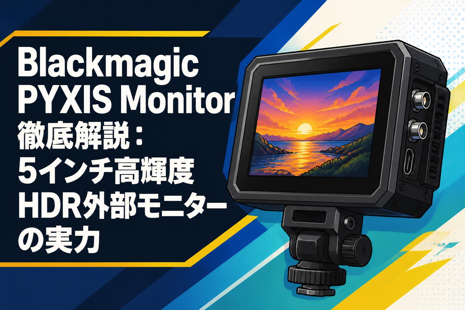 Blackmagic PYXIS Monitor徹底解説：5インチ高輝度HDR外部モニターの実力