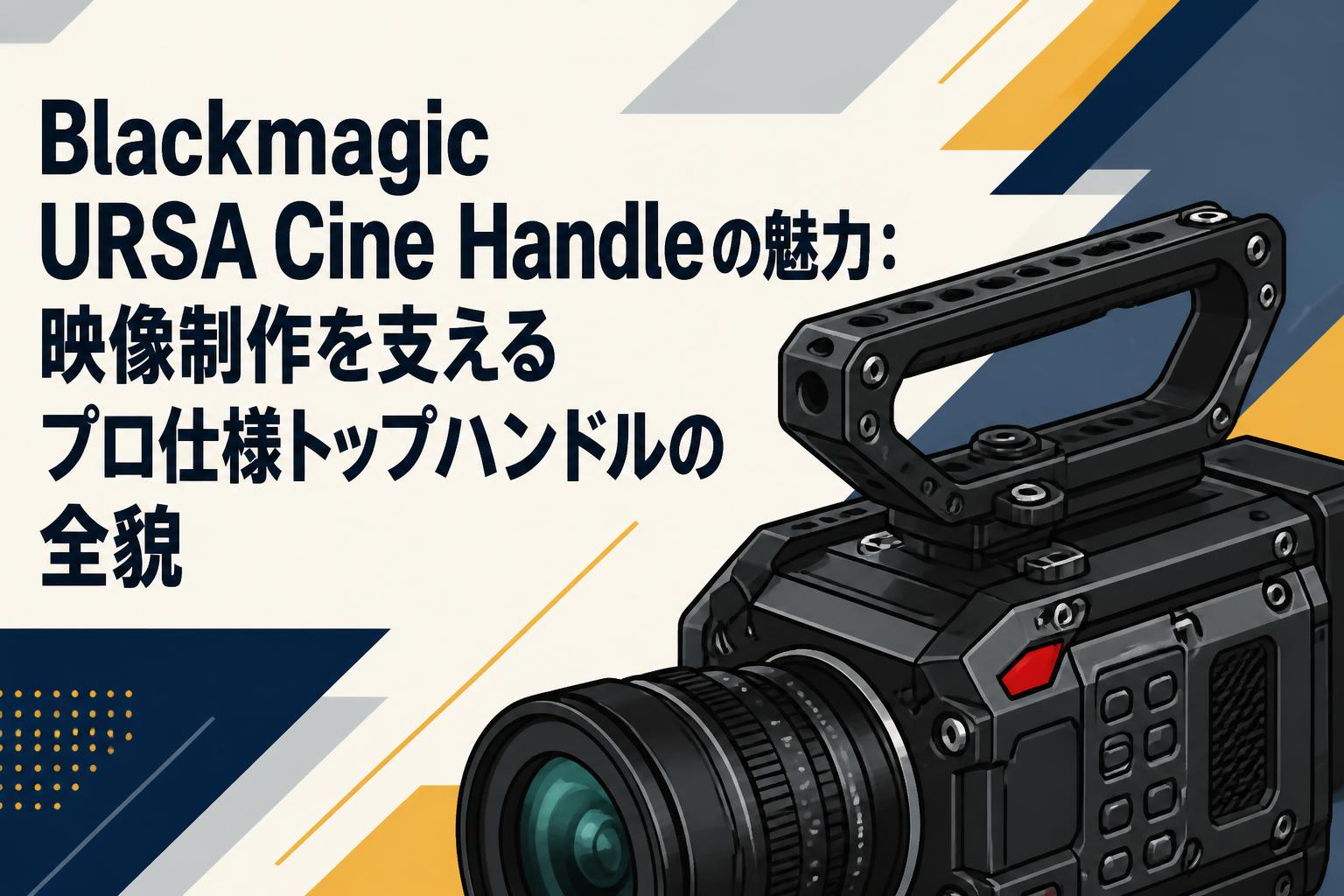 Blackmagic URSA Cine Handleの魅力：映像制作を支えるプロ仕様トップハンドルの全貌