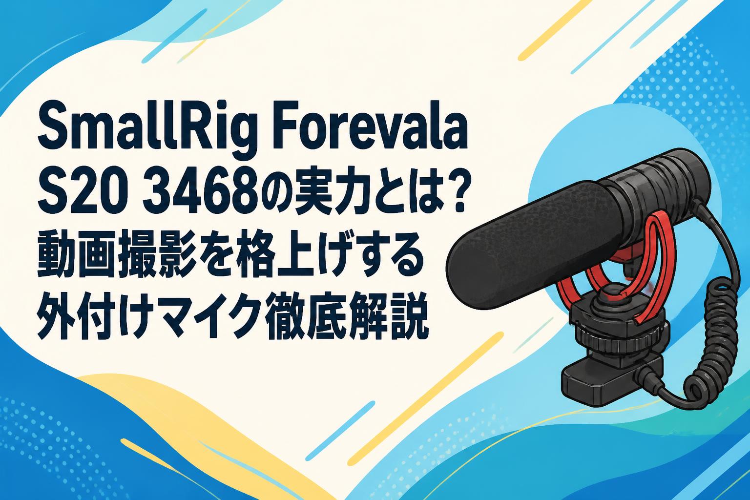 SmallRig Forevala S20 3468の実力とは？動画撮影を格上げする外付けマイク徹底解説