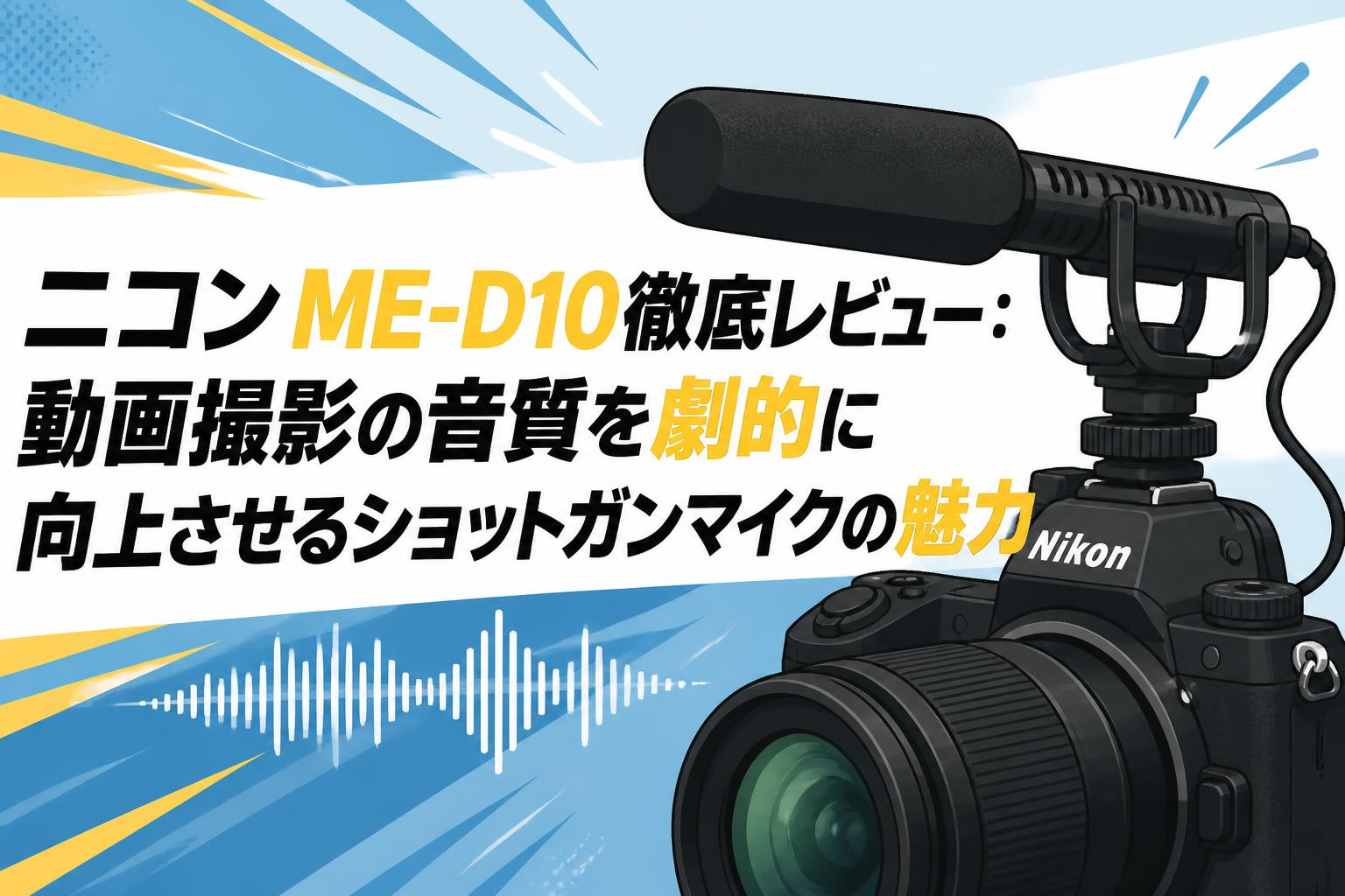 ニコン ME-D10徹底レビュー：動画撮影の音質を劇的に向上させるショットガンマイクの魅力