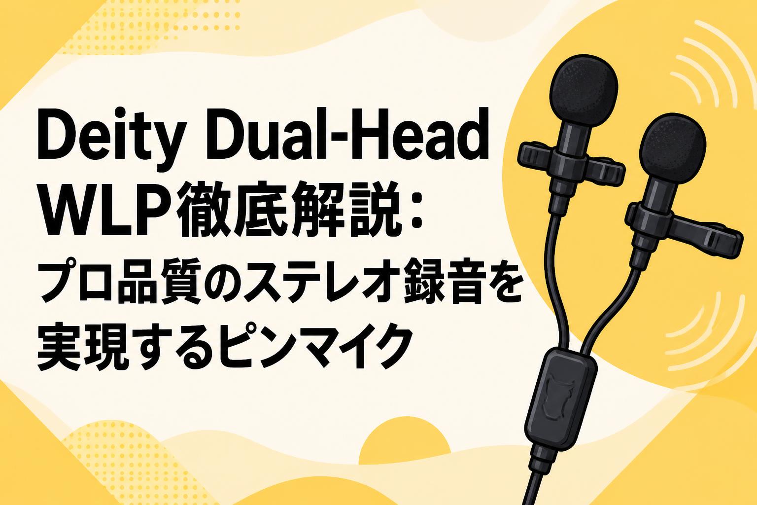 Deity Dual-Head WLP徹底解説：プロ品質のステレオ録音を実現するピンマイク