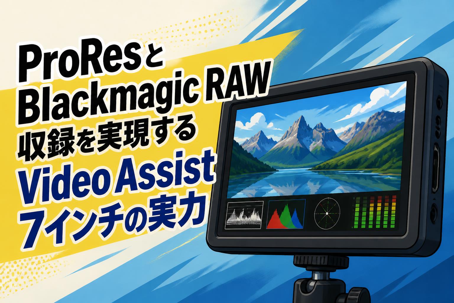 ProResとBlackmagic RAW収録を実現するVideo Assist 7インチの実力