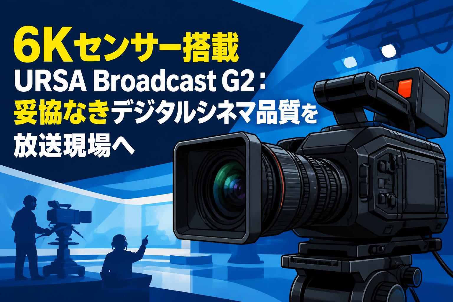 6Kセンサー搭載URSA Broadcast G2：妥協なきデジタルシネマ品質を放送現場へ