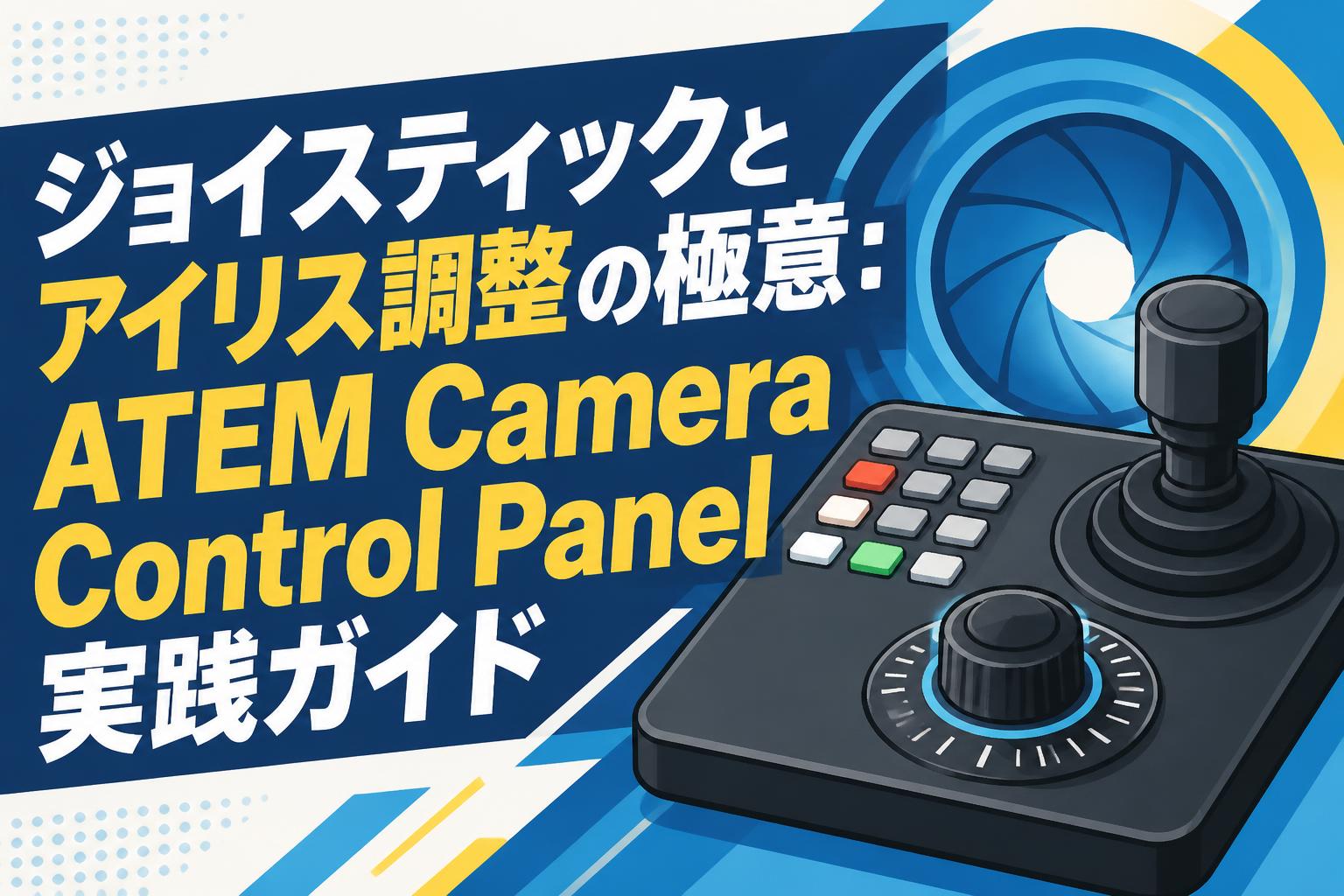 ジョイスティックとアイリス調整の極意：ATEM Camera Control Panel実践ガイド