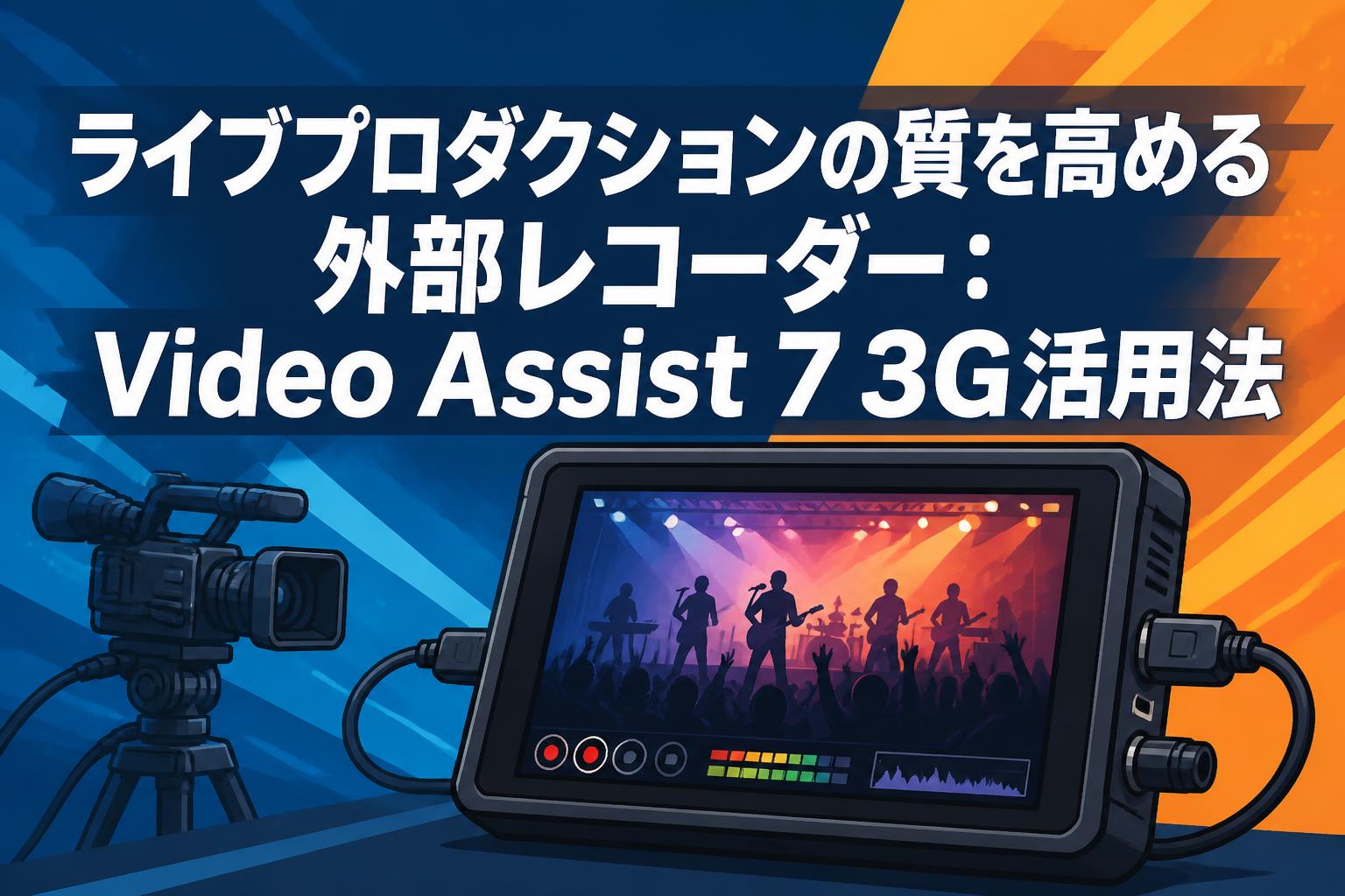 ライブプロダクションの質を高める外部レコーダー：Video Assist 7 3G活用法