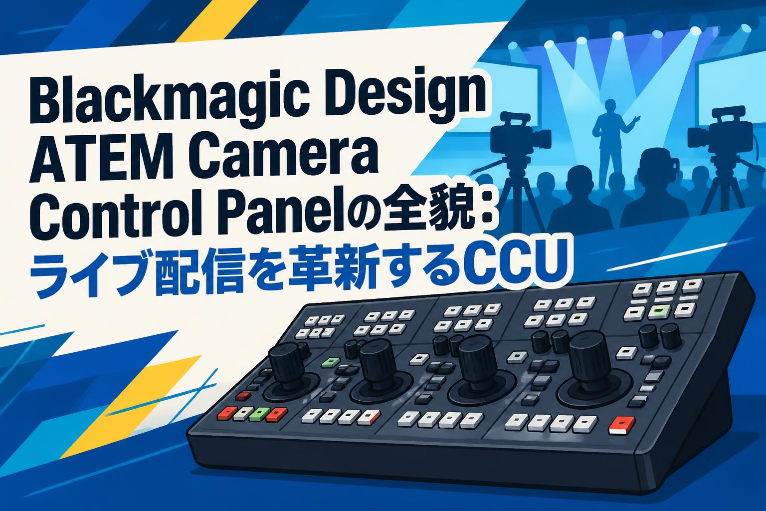 Blackmagic Design ATEM Camera Control Panelの全貌：ライブ配信を革新するCCU