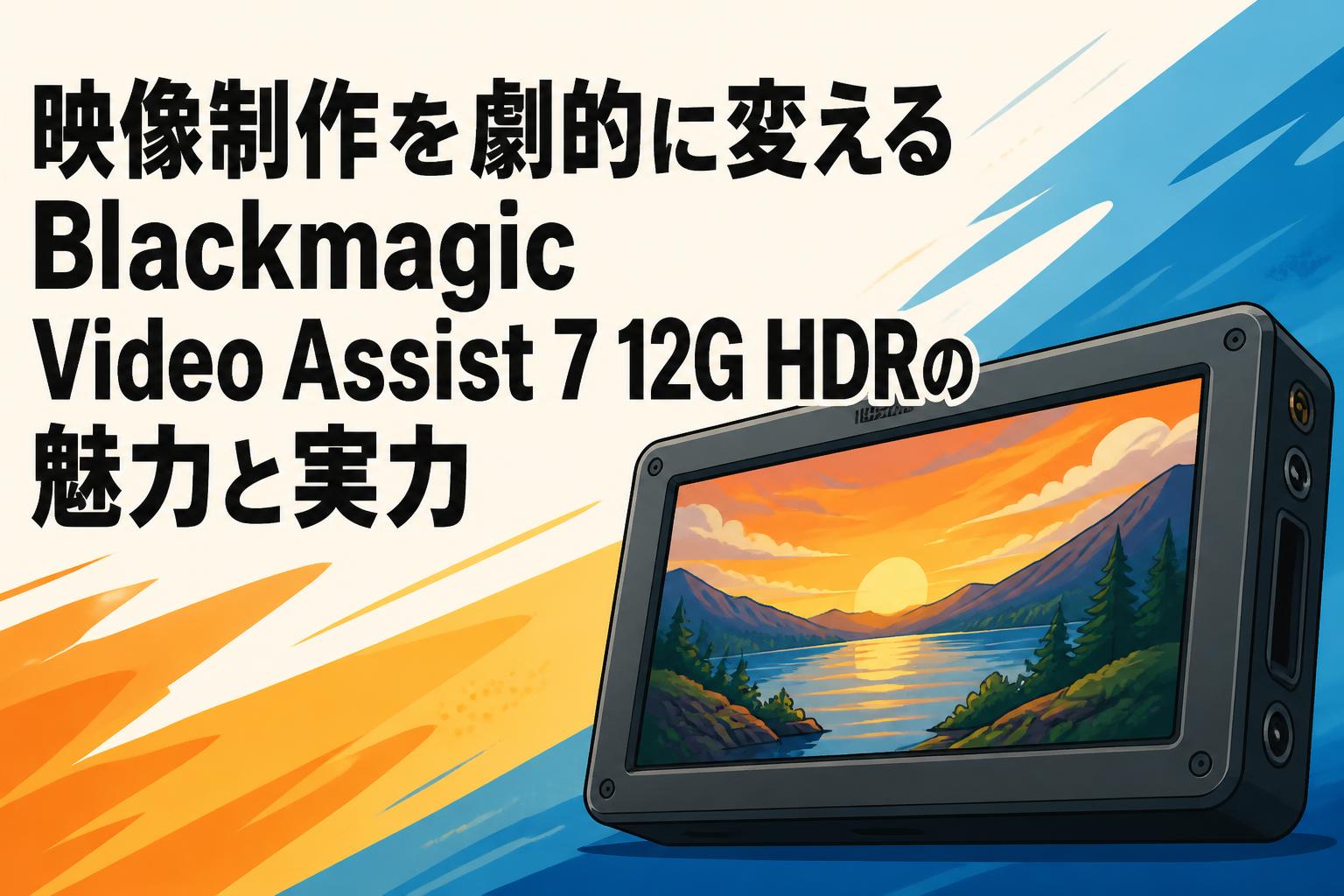 映像制作を劇的に変えるBlackmagic Video Assist 7 12G HDRの魅力と実力