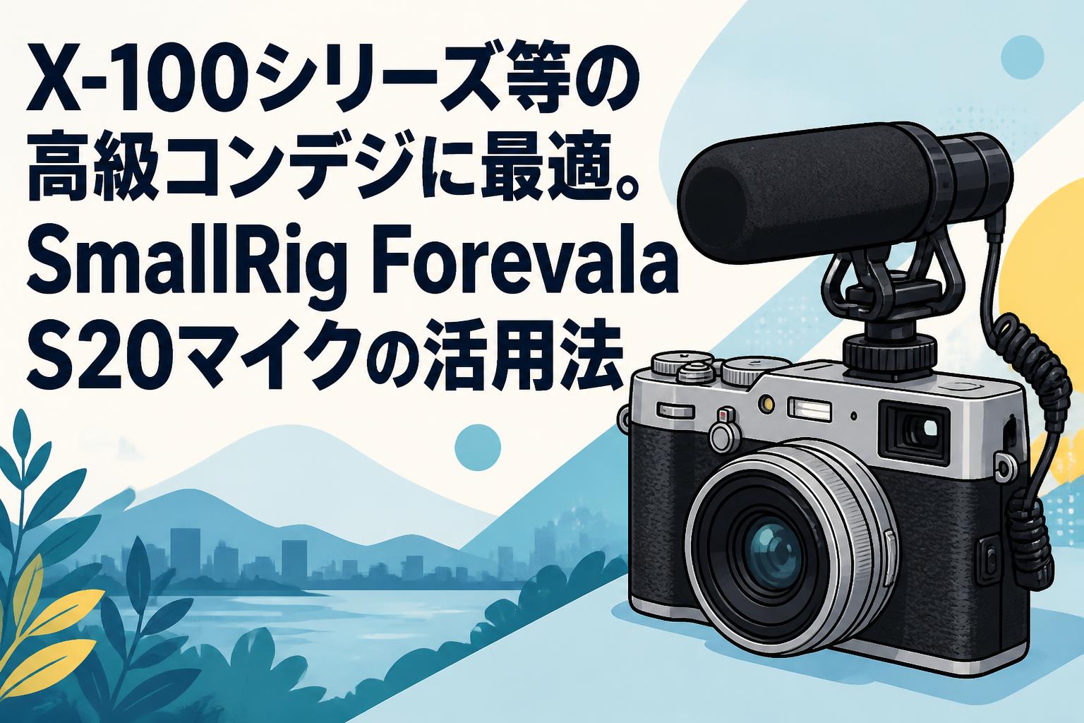 X-100シリーズ等の高級コンデジに最適。SmallRig Forevala S20マイクの活用法