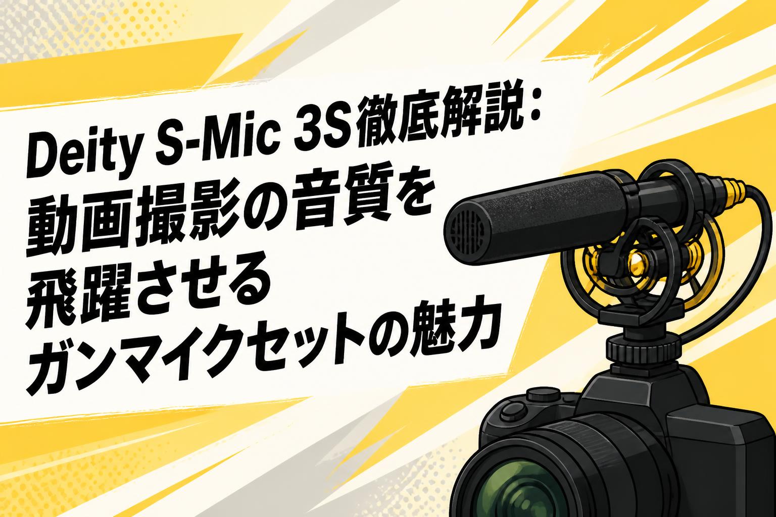 Deity S-Mic 3S徹底解説：動画撮影の音質を飛躍させるガンマイクセットの魅力