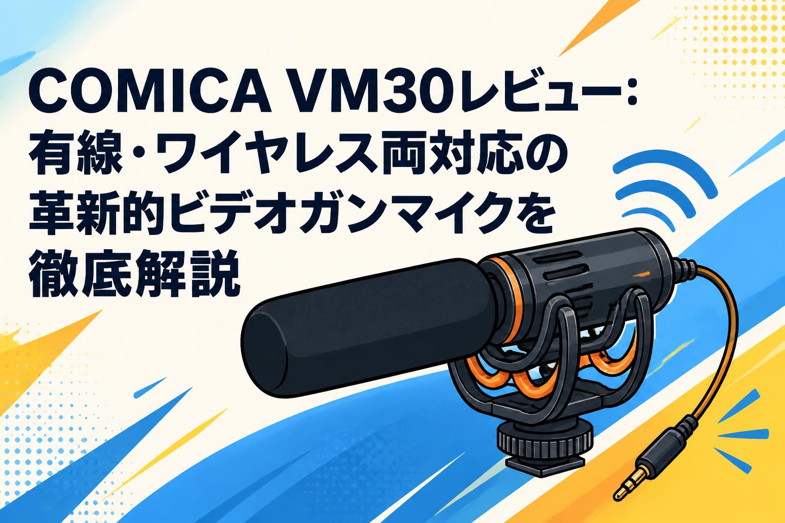 COMICA VM30レビュー：有線・ワイヤレス両対応の革新的ビデオガンマイクを徹底解説