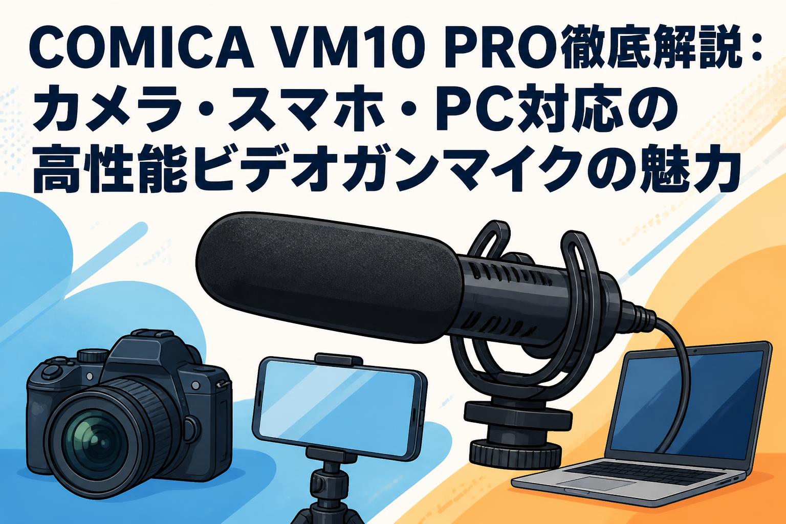 COMICA VM10 PRO徹底解説：カメラ・スマホ・PC対応の高性能ビデオガンマイクの魅力