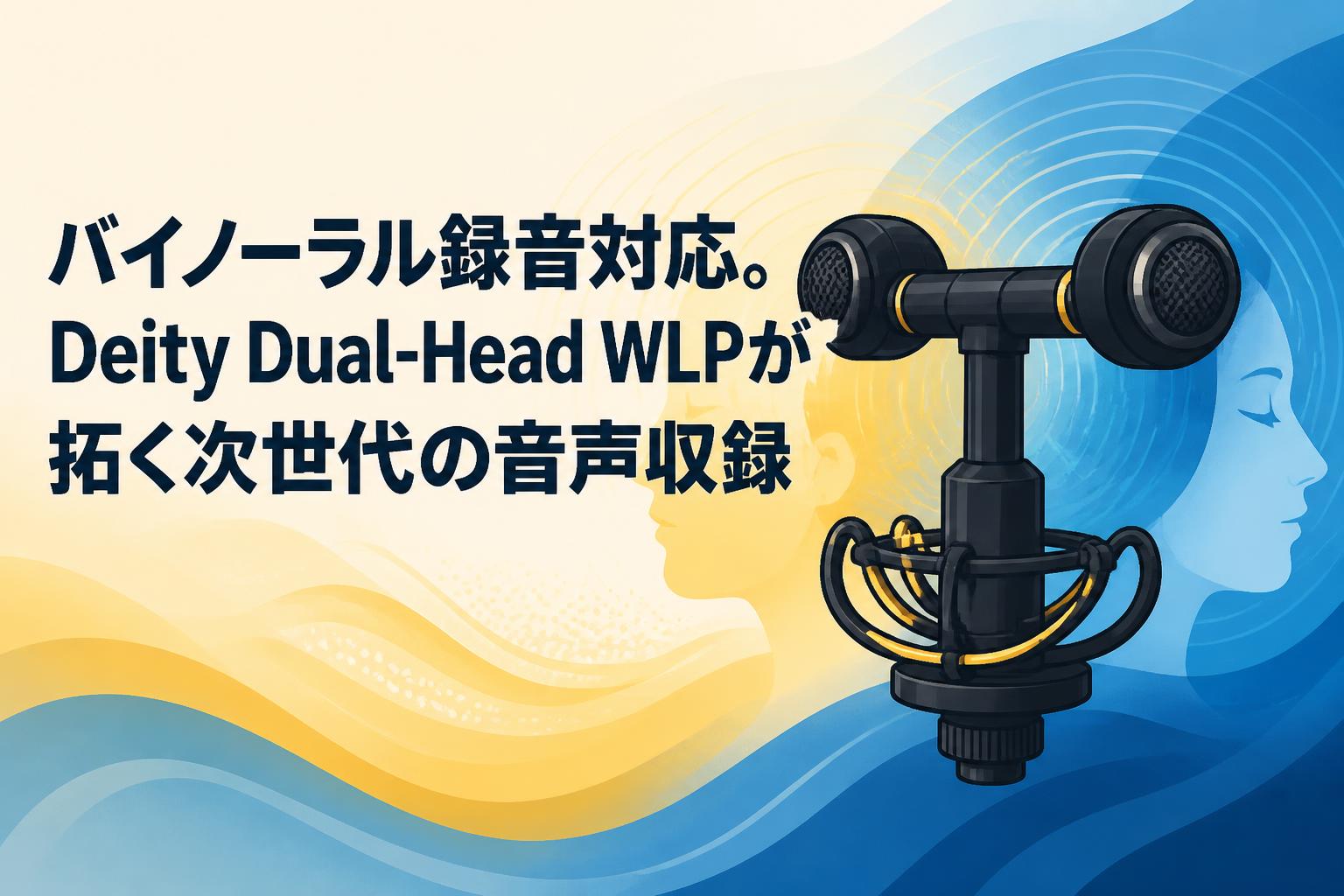 バイノーラル録音対応。Deity Dual-Head WLPが拓く次世代の音声収録