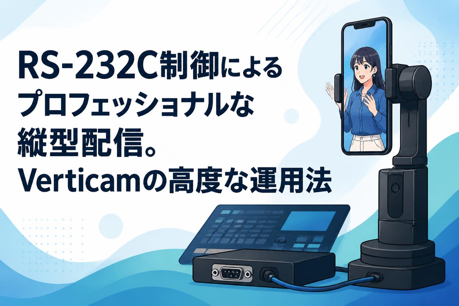 RS-232C制御によるプロフェッショナルな縦型配信。Verticamの高度な運用法