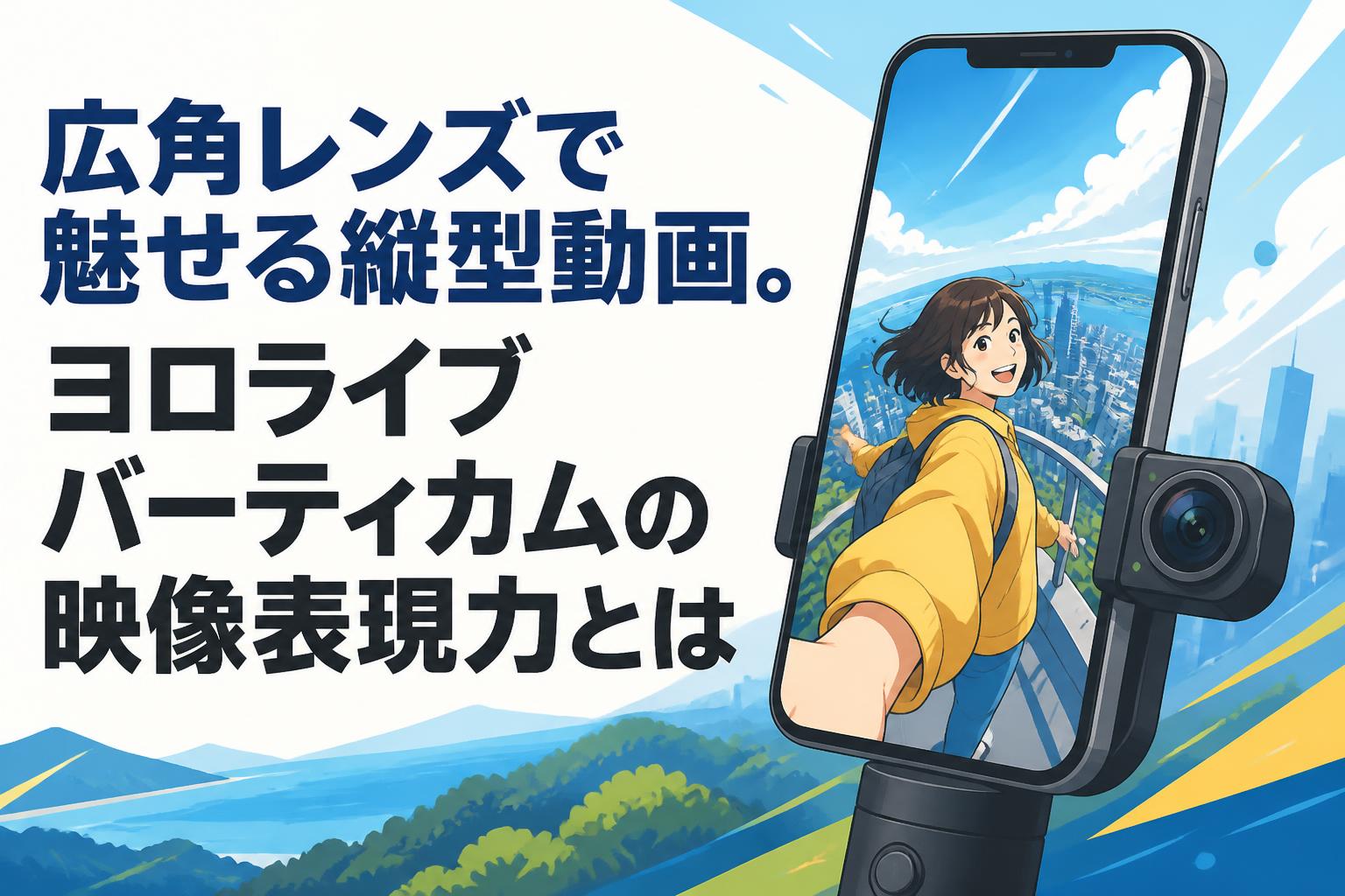 広角レンズで魅せる縦型動画。ヨロライブ バーティカムの映像表現力とは