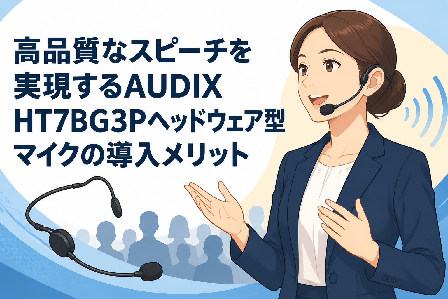 高品質なスピーチを実現するAUDIX HT7BG3Pヘッドウェア型マイクの導入メリット