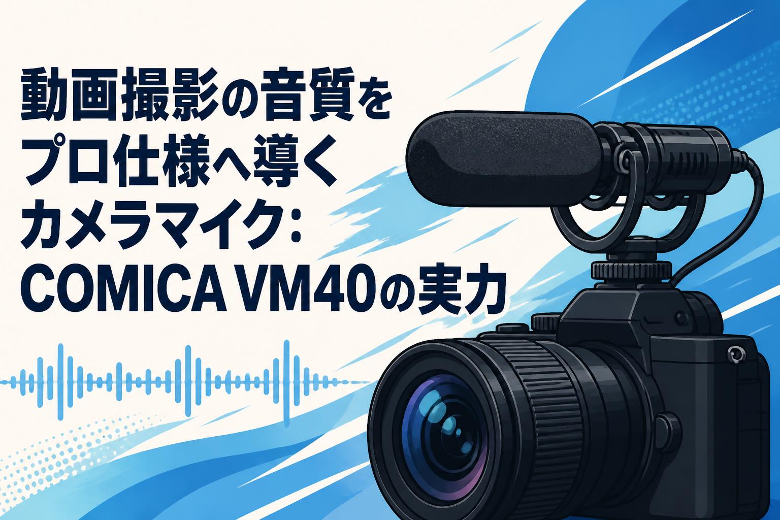 動画撮影の音質をプロ仕様へ導くカメラマイク：COMICA VM40の実力