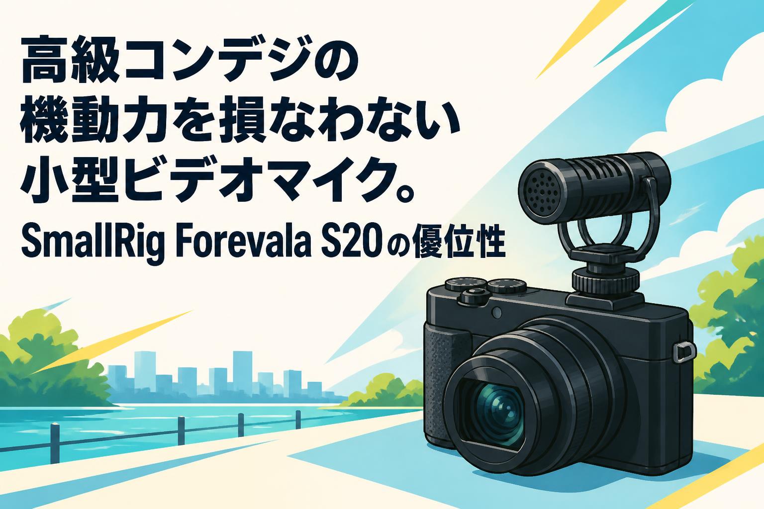 高級コンデジの機動力を損なわない小型ビデオマイク。SmallRig Forevala S20の優位性