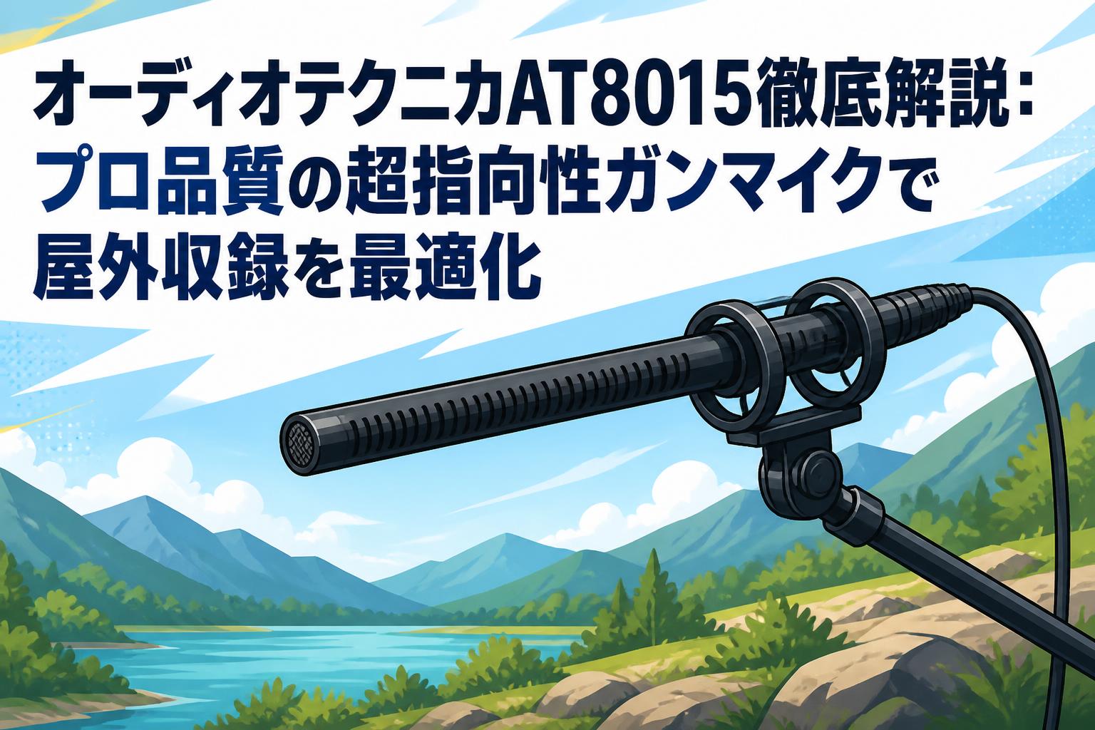 オーディオテクニカAT8015徹底解説：プロ品質の超指向性ガンマイクで屋外収録を最適化