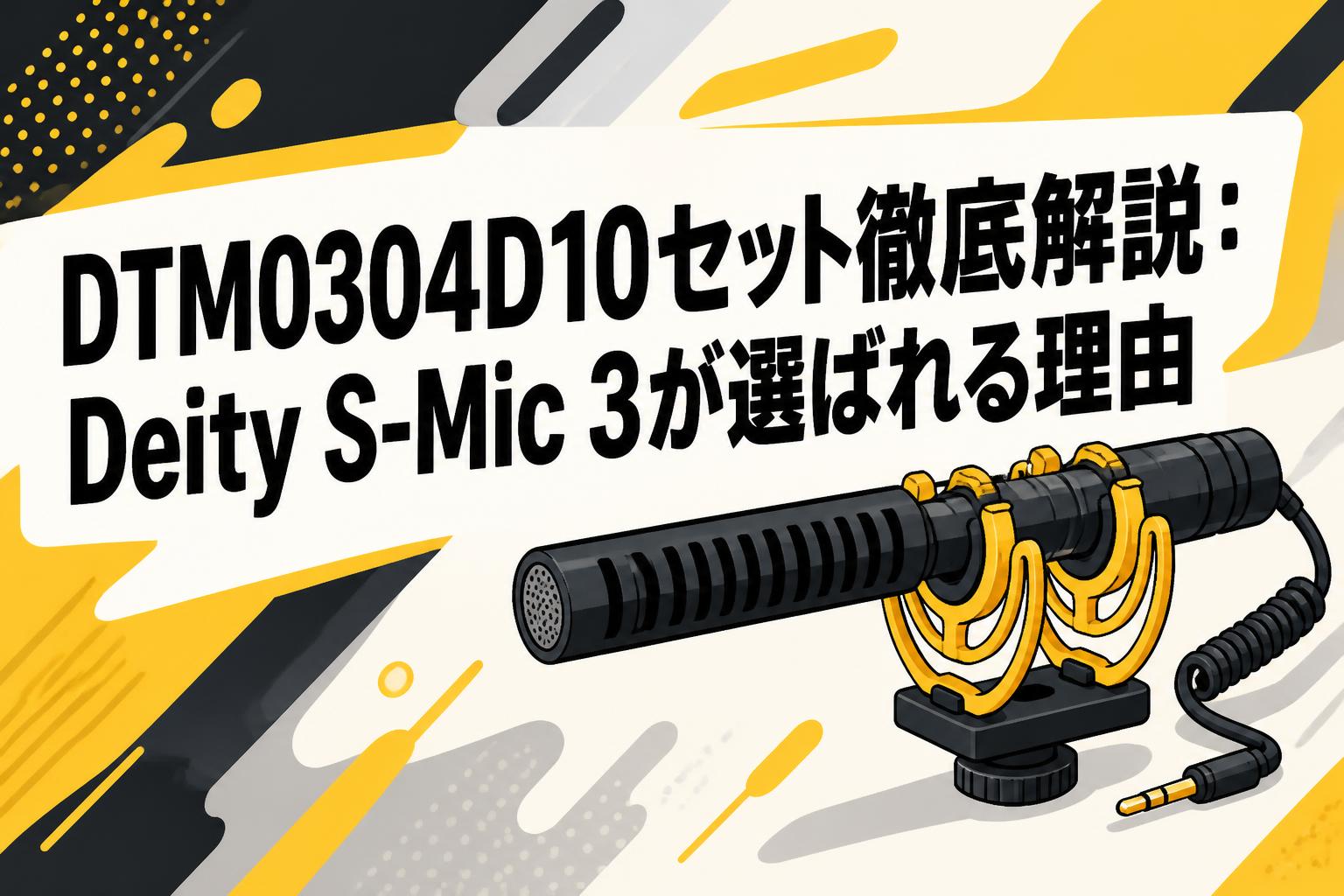 DTM0304D10セット徹底解説：Deity S-Mic 3が選ばれる理由