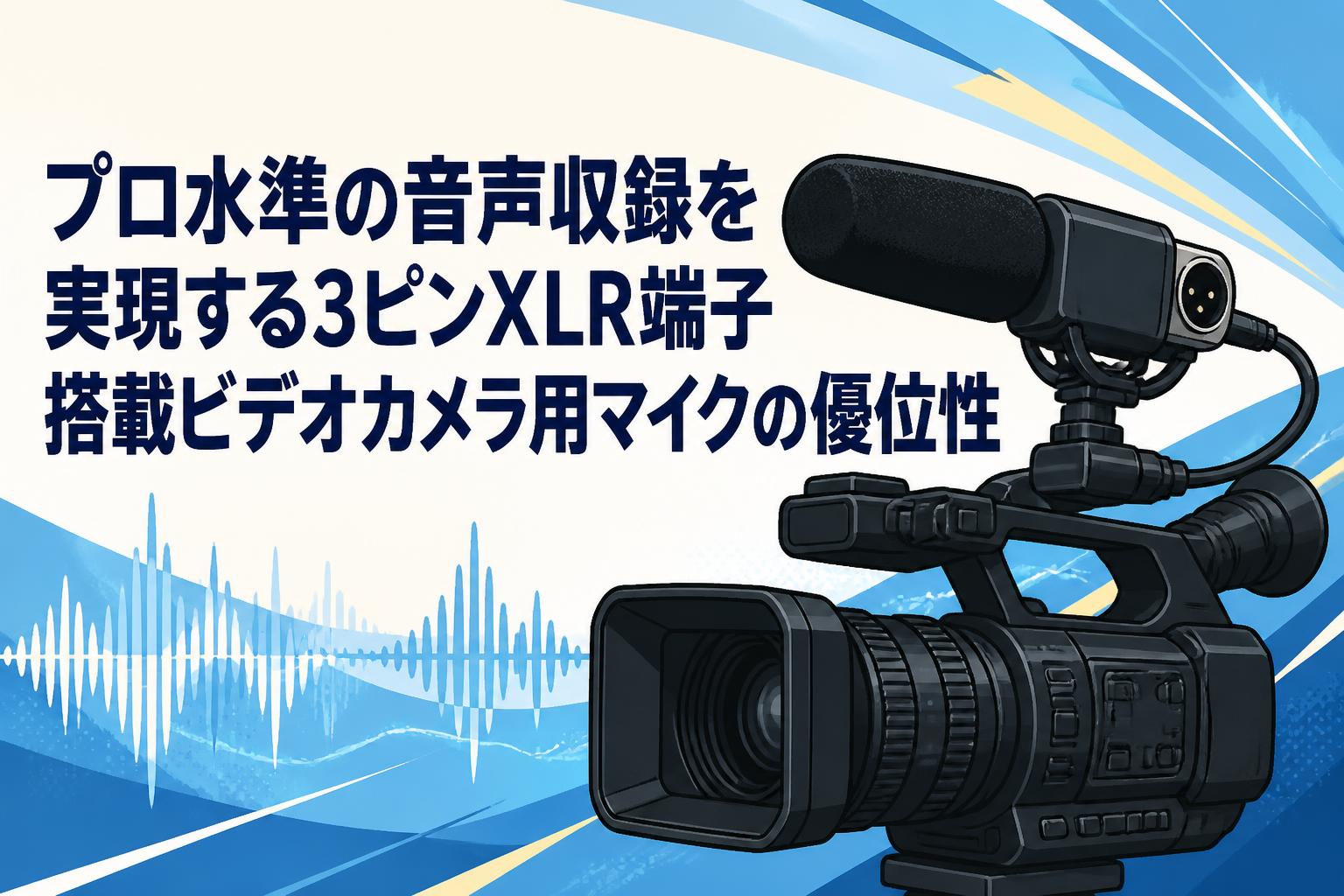 プロ水準の音声収録を実現する3ピンXLR端子搭載ビデオカメラ用マイクの優位性