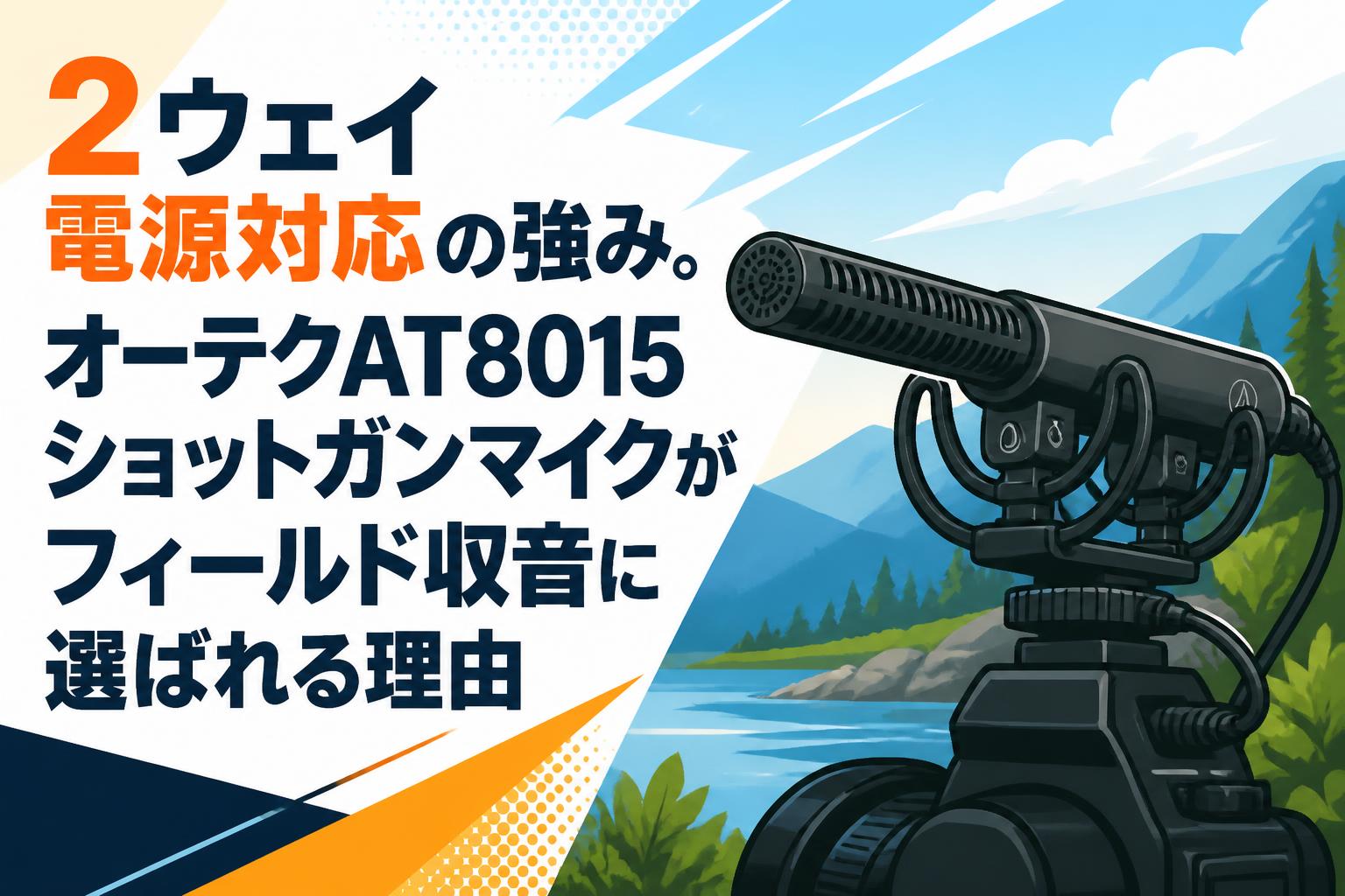 2ウェイ電源対応の強み。オーテクAT8015ショットガンマイクがフィールド収音に選ばれる理由