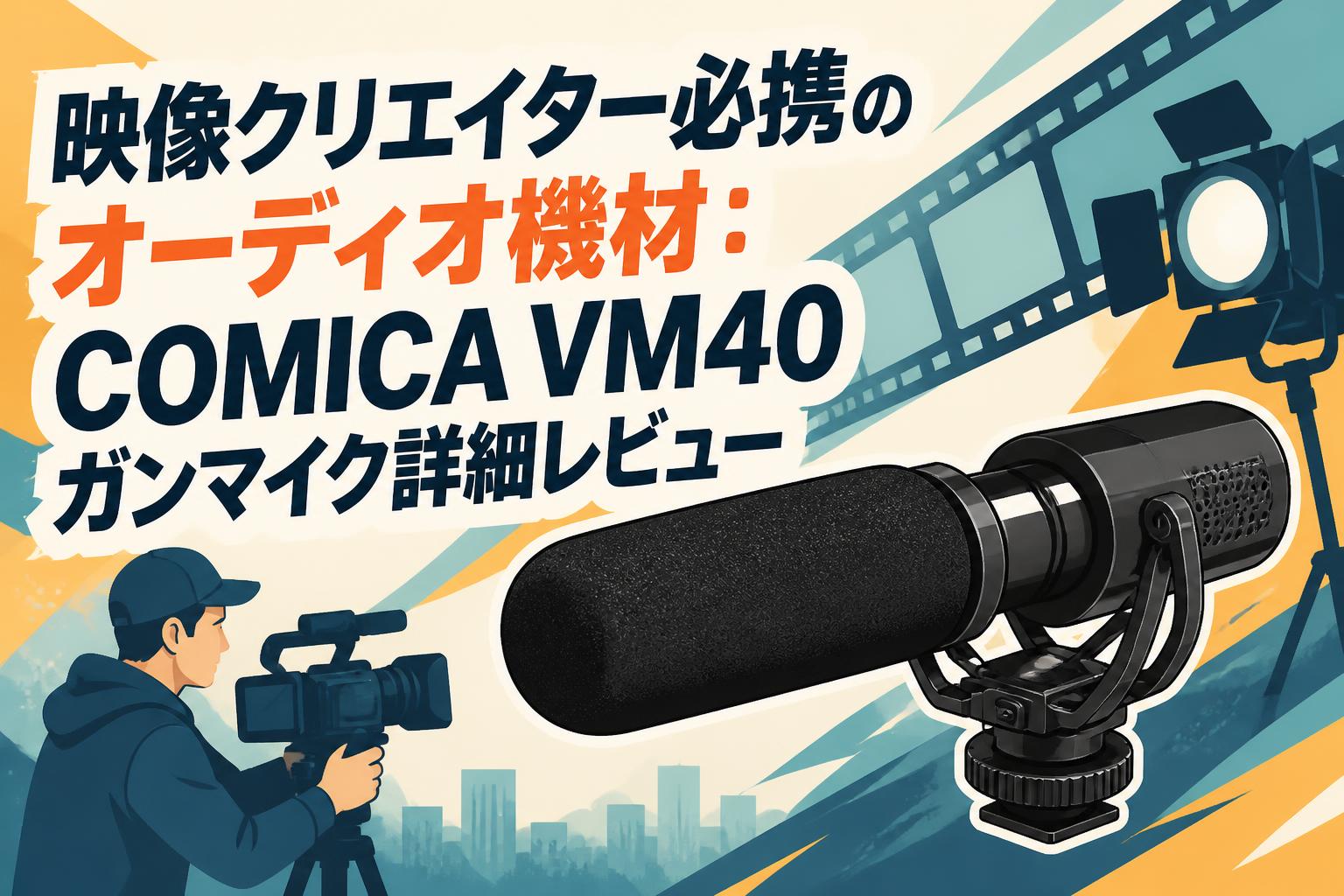 映像クリエイター必携のオーディオ機材：COMICA VM40ガンマイク詳細レビュー